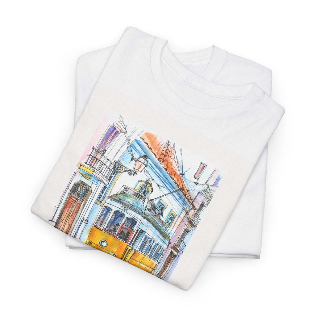 Lisbon Cable Car T-Shirt - Heat Mess
