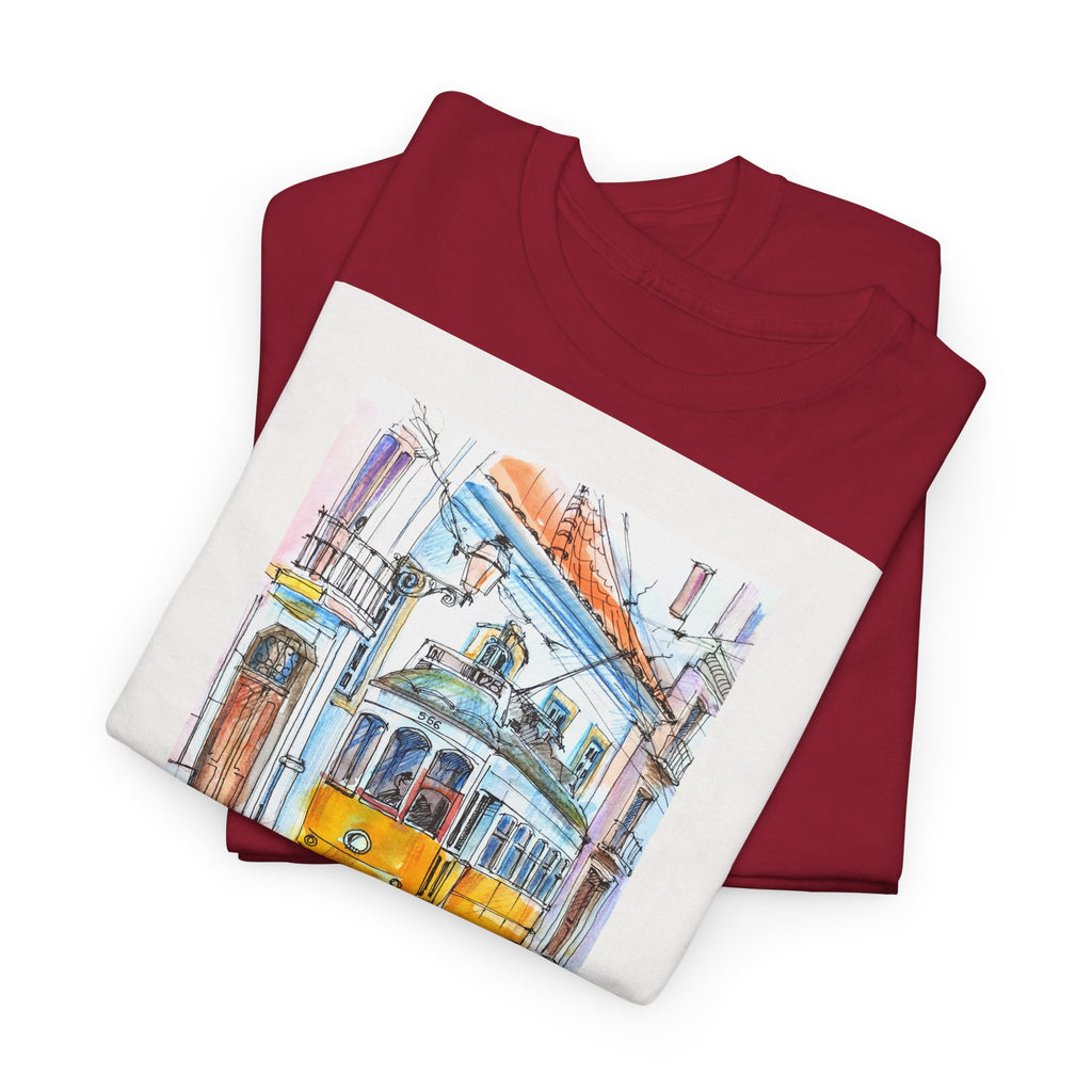 Lisbon Cable Car T-Shirt - Heat Mess