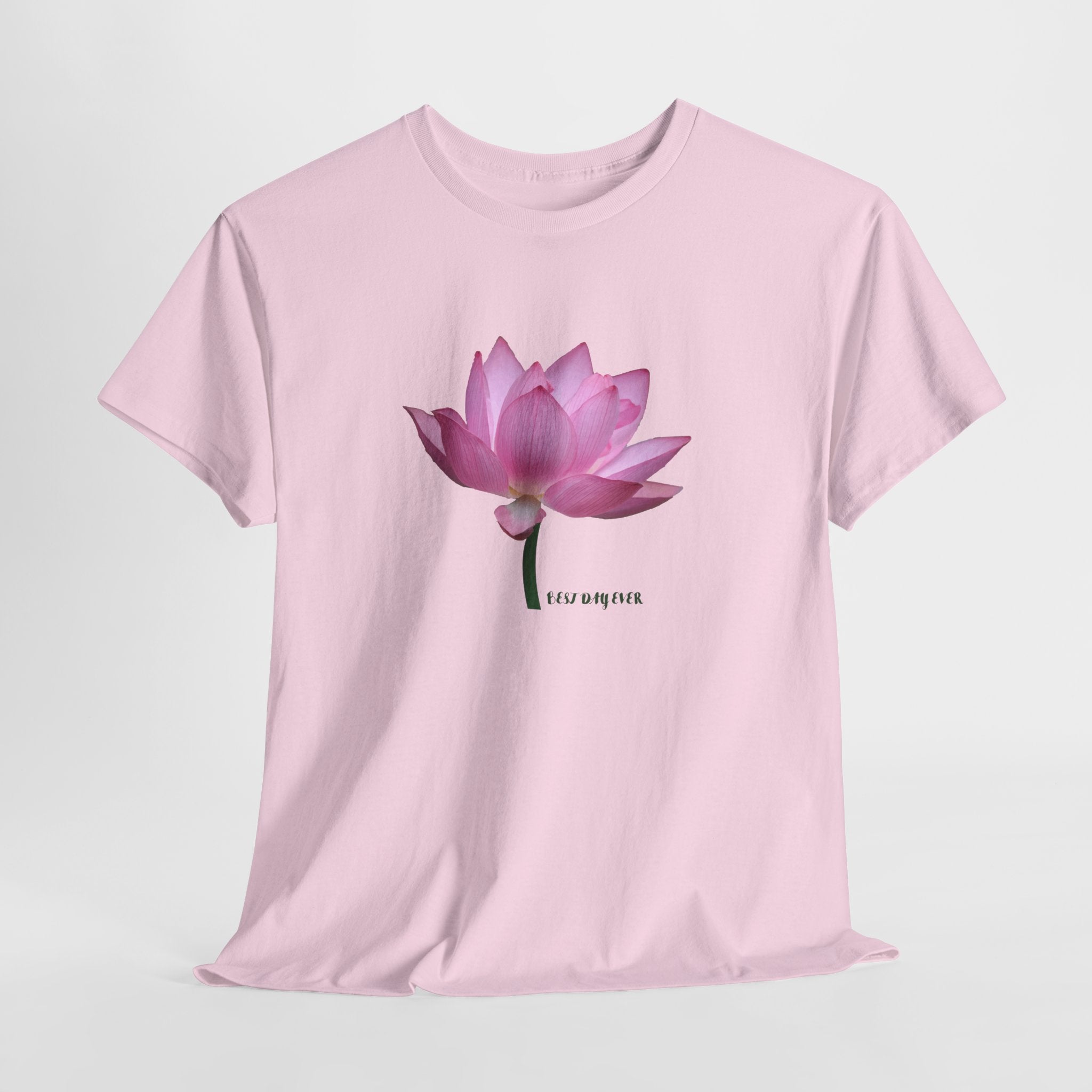 Pink Lotus Floral T-Shirt - Heat Mess