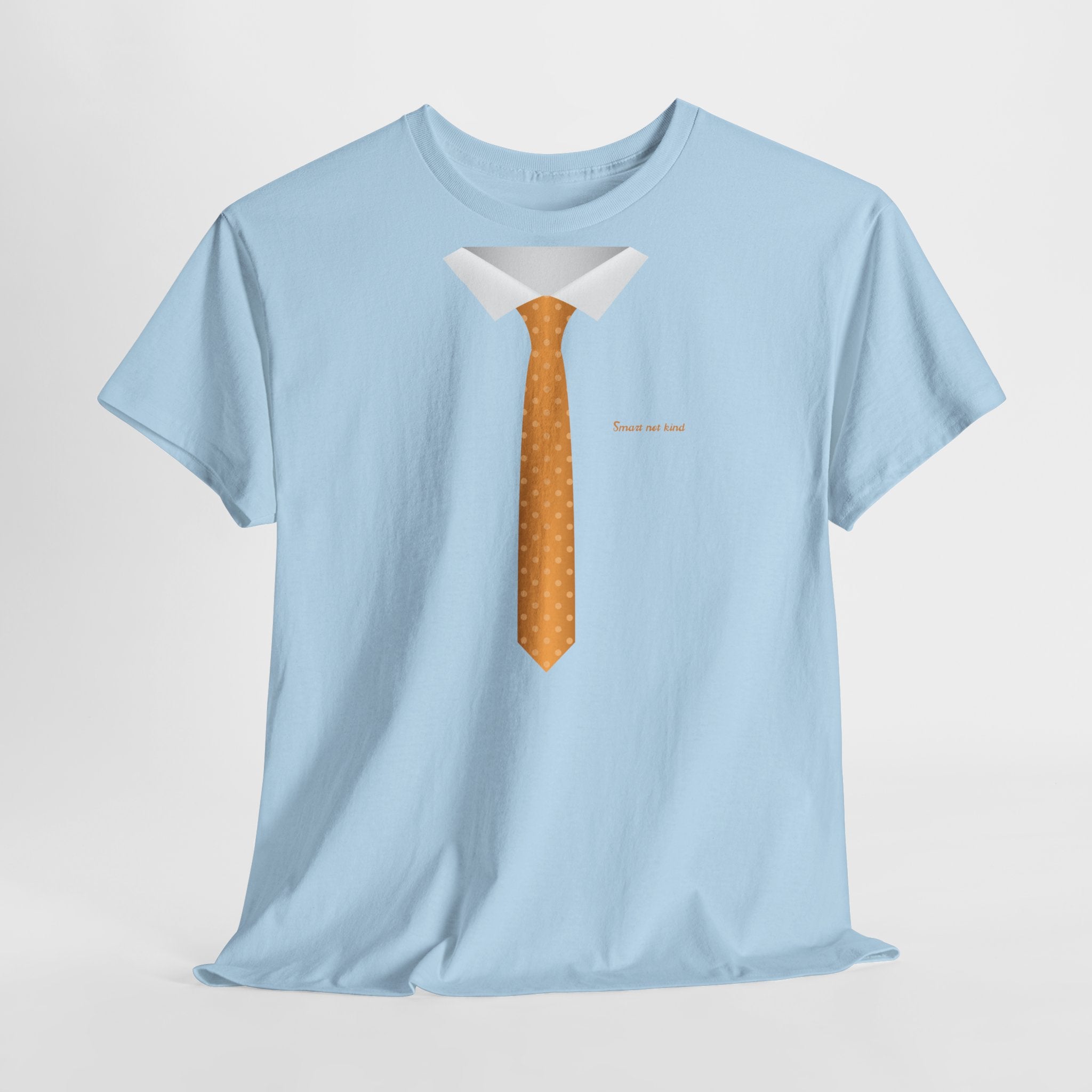 Orange Necktie & Collar Design T-Shirt - Heat Mess