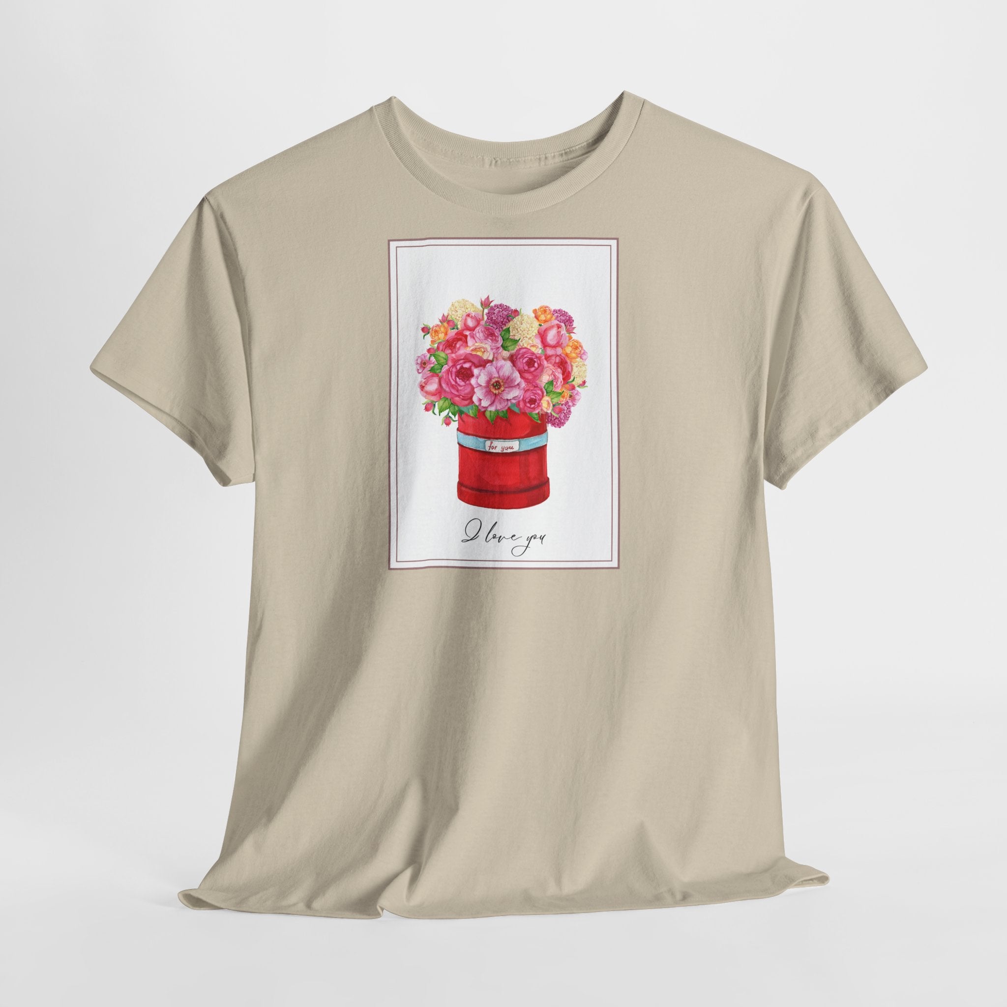 Love Floral I Love You T-Shirt - Heat Mess