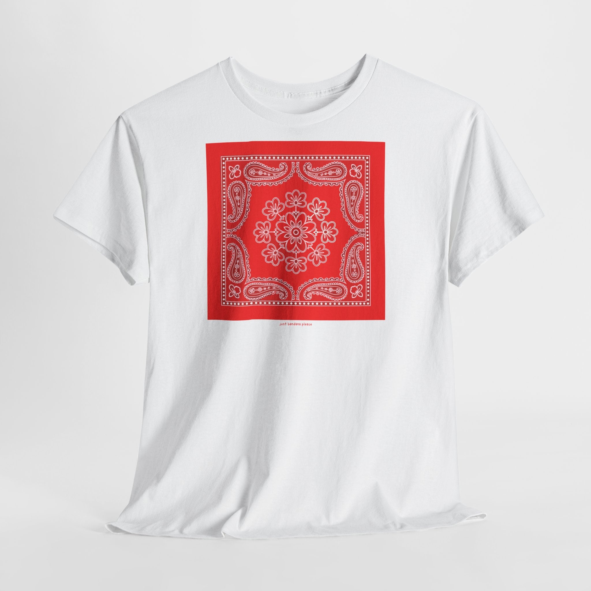 Red Bandana Square T-Shirt - Heat Mess