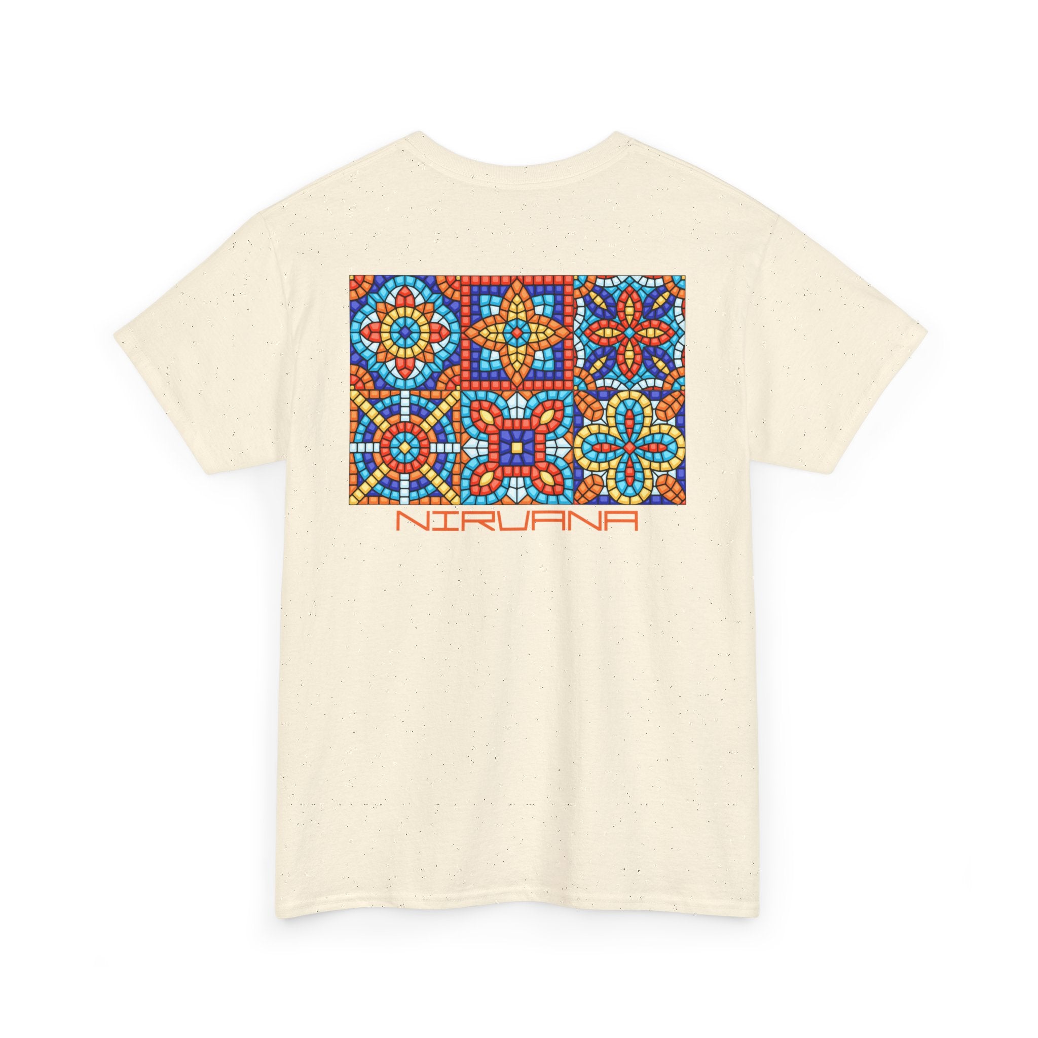 Colorful Mosaic Back Nirvana T-Shirt - Heat Mess