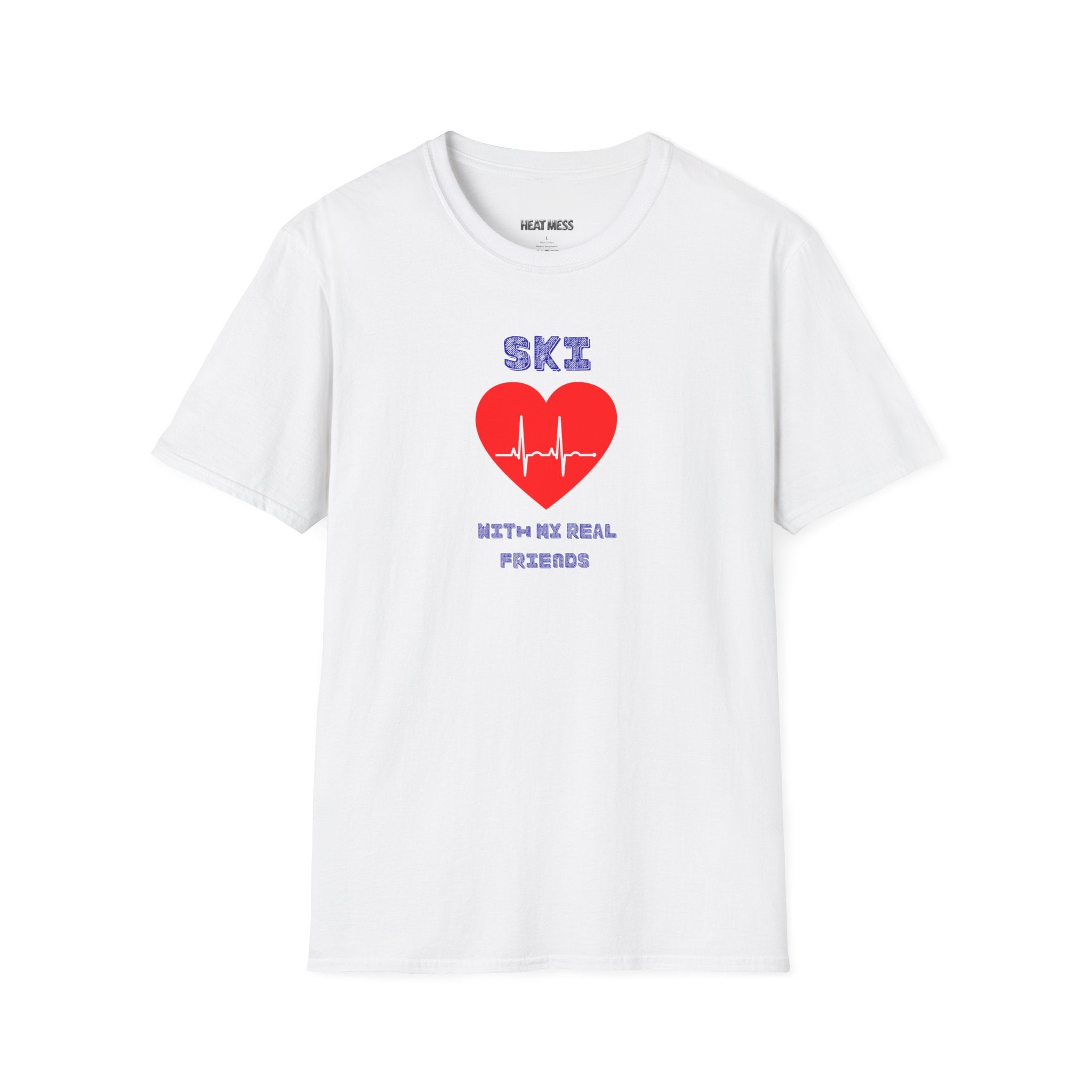 Ski Heartbeat T-Shirt - Heat Mess