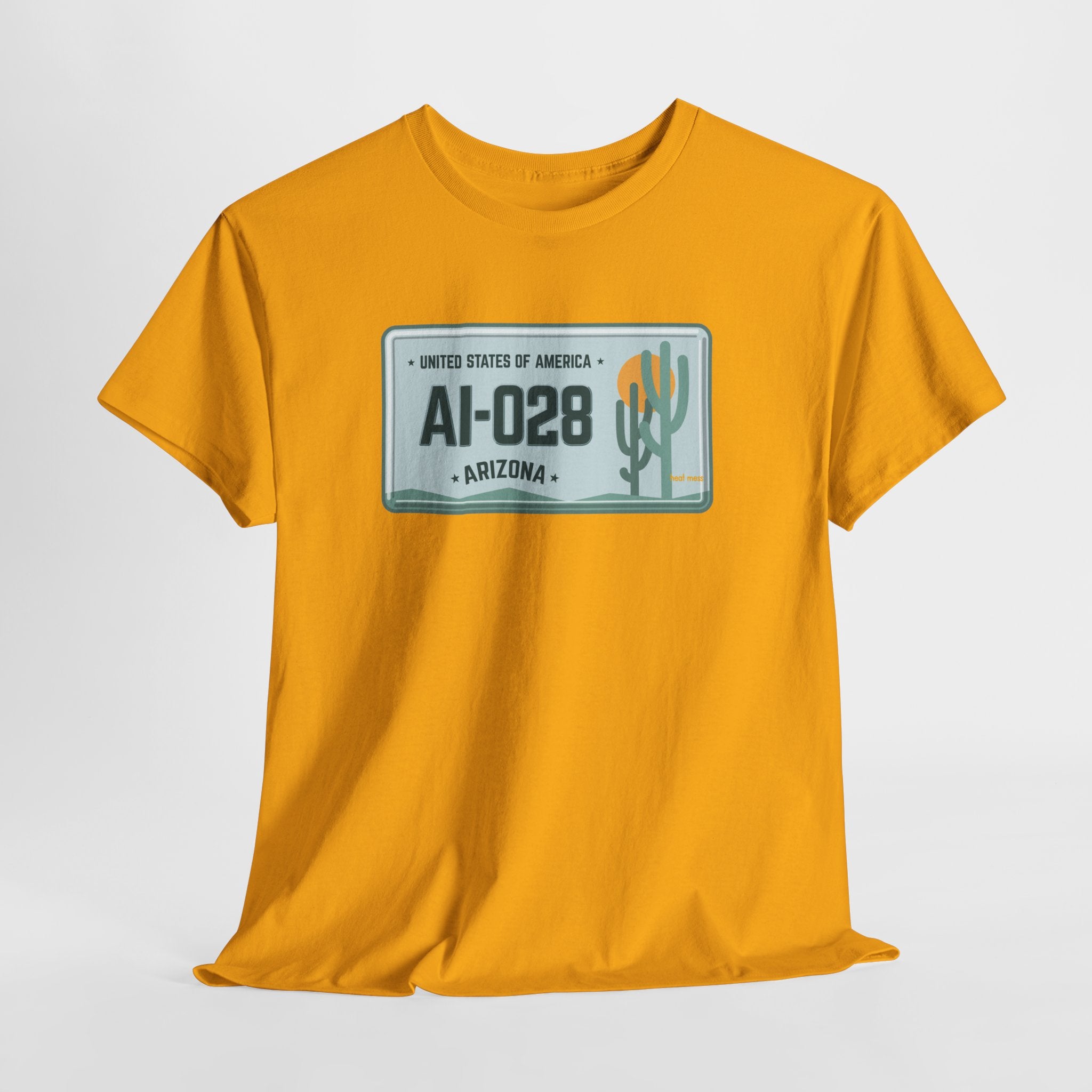 Arizona License Plate T‑Shirt - Heat Mess