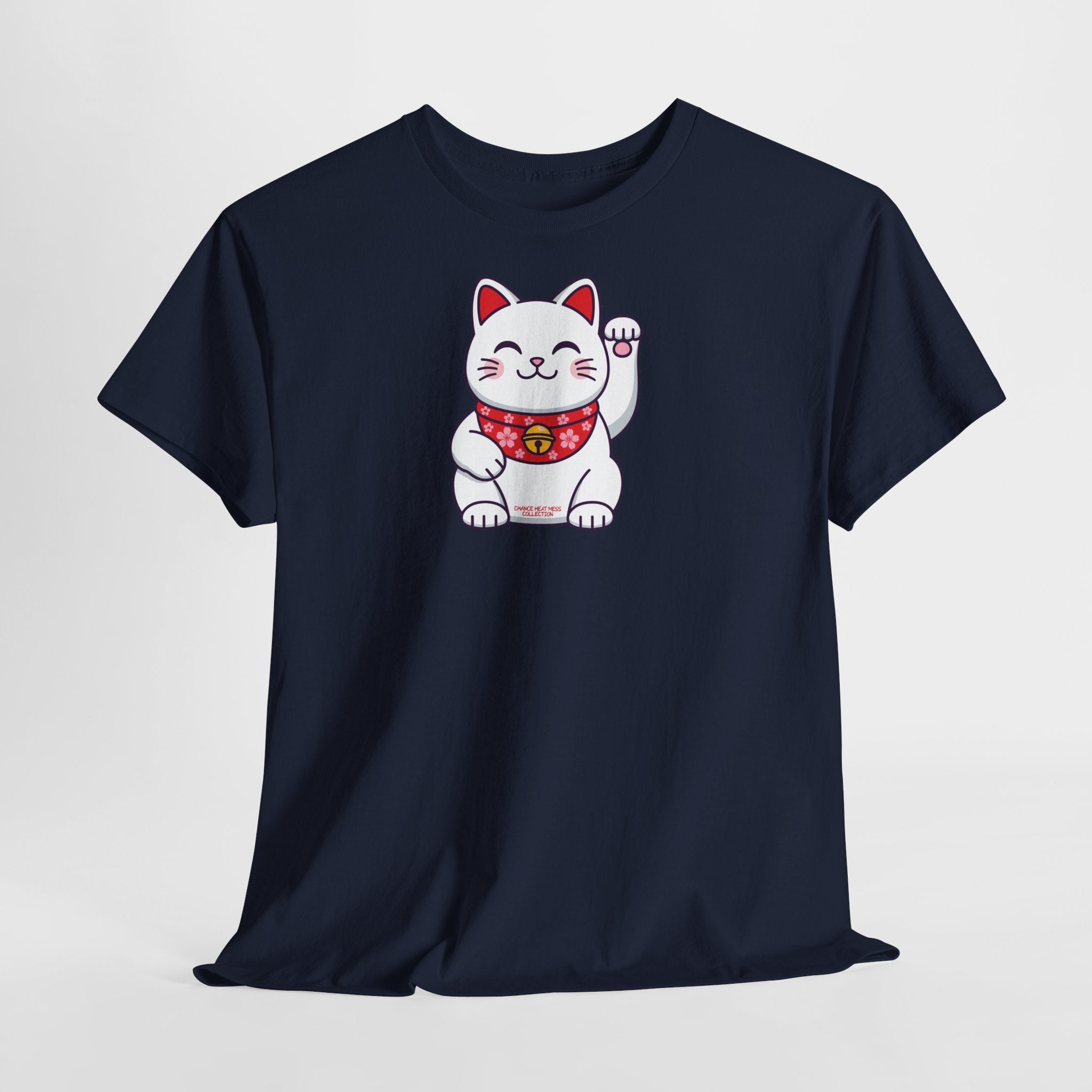 Japanese Good Luck Cat T-Shirt - Heat Mess
