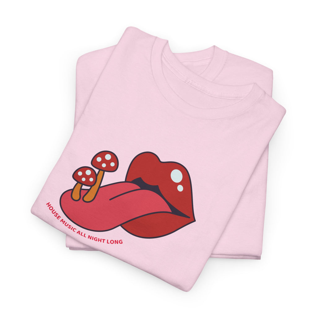 Red Lips & Mushroom Tongue T-Shirt