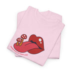 Red Lips & Mushroom Tongue T-Shirt