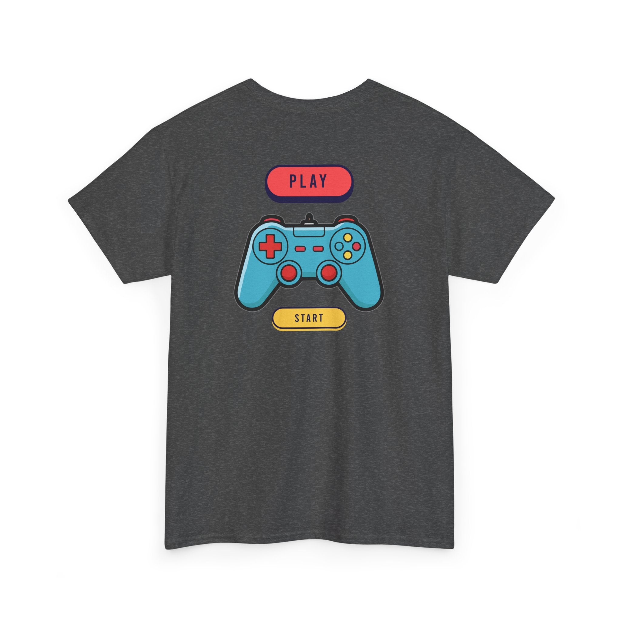 Gamer Controller Tee — Play Start Retro Video Game Graphic T-Shirt - Heat Mess
