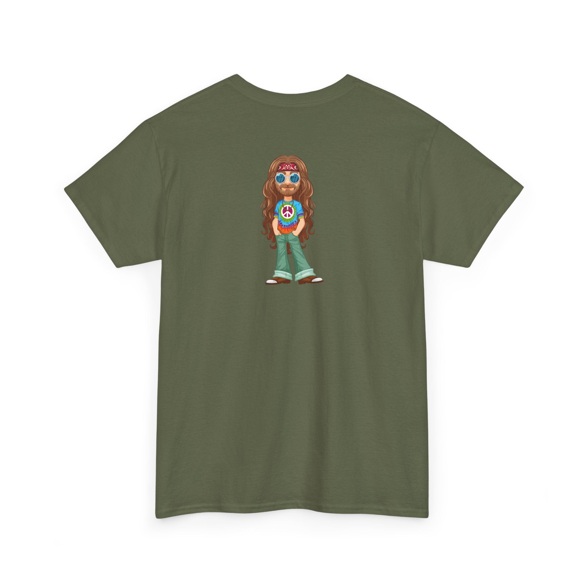 Tie-Dye Hippie Character T-Shirt - Heat Mess