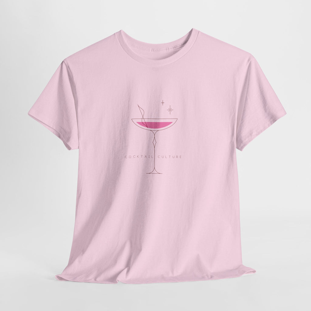 Minimal Pink Martini Tee - Heat Mess