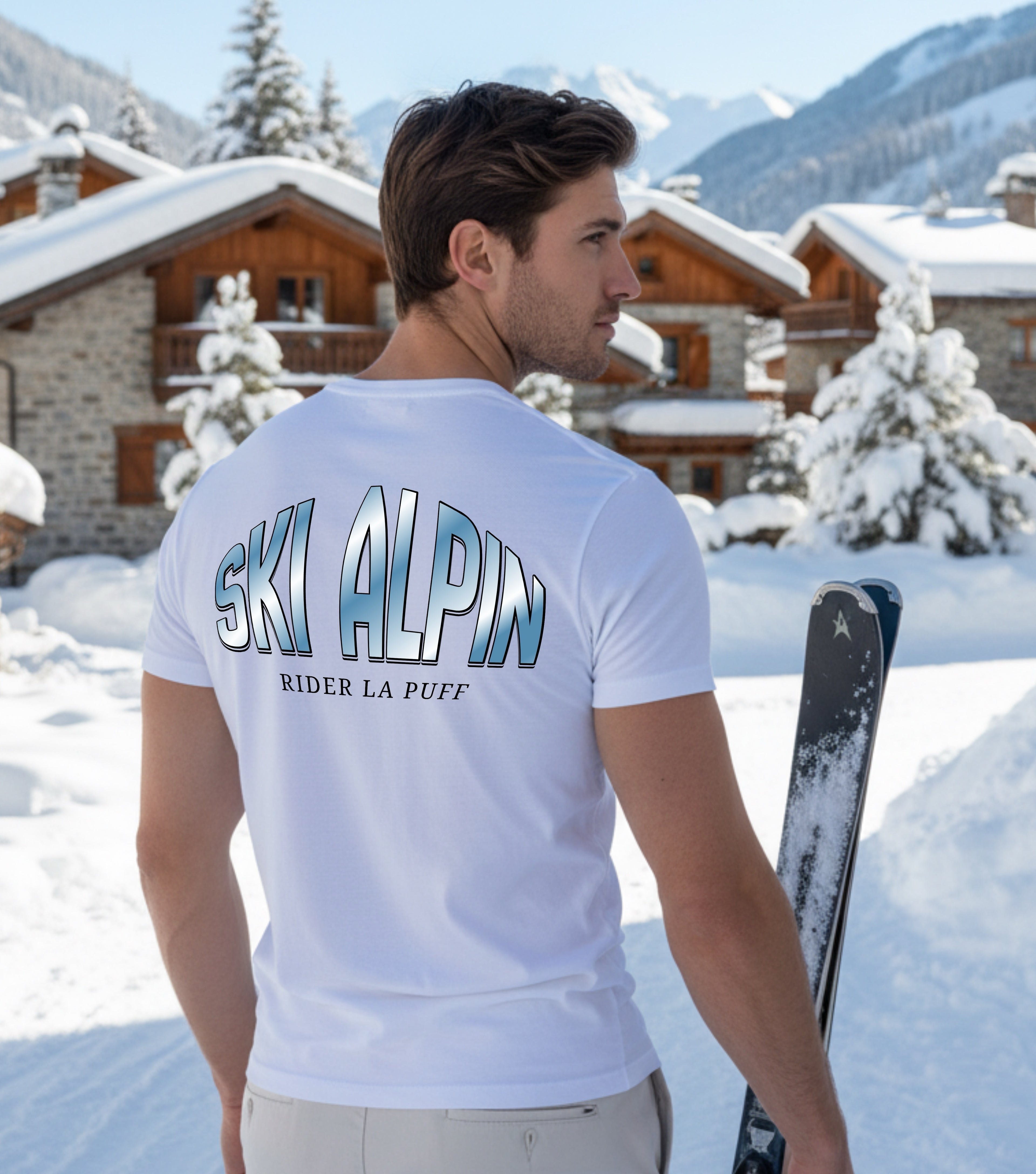 Ski Alpin Graphic Tee 'Rider La Puff'