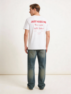 Just Kiss Me, We Can Talk Later T-Shirt - Heat Mess
