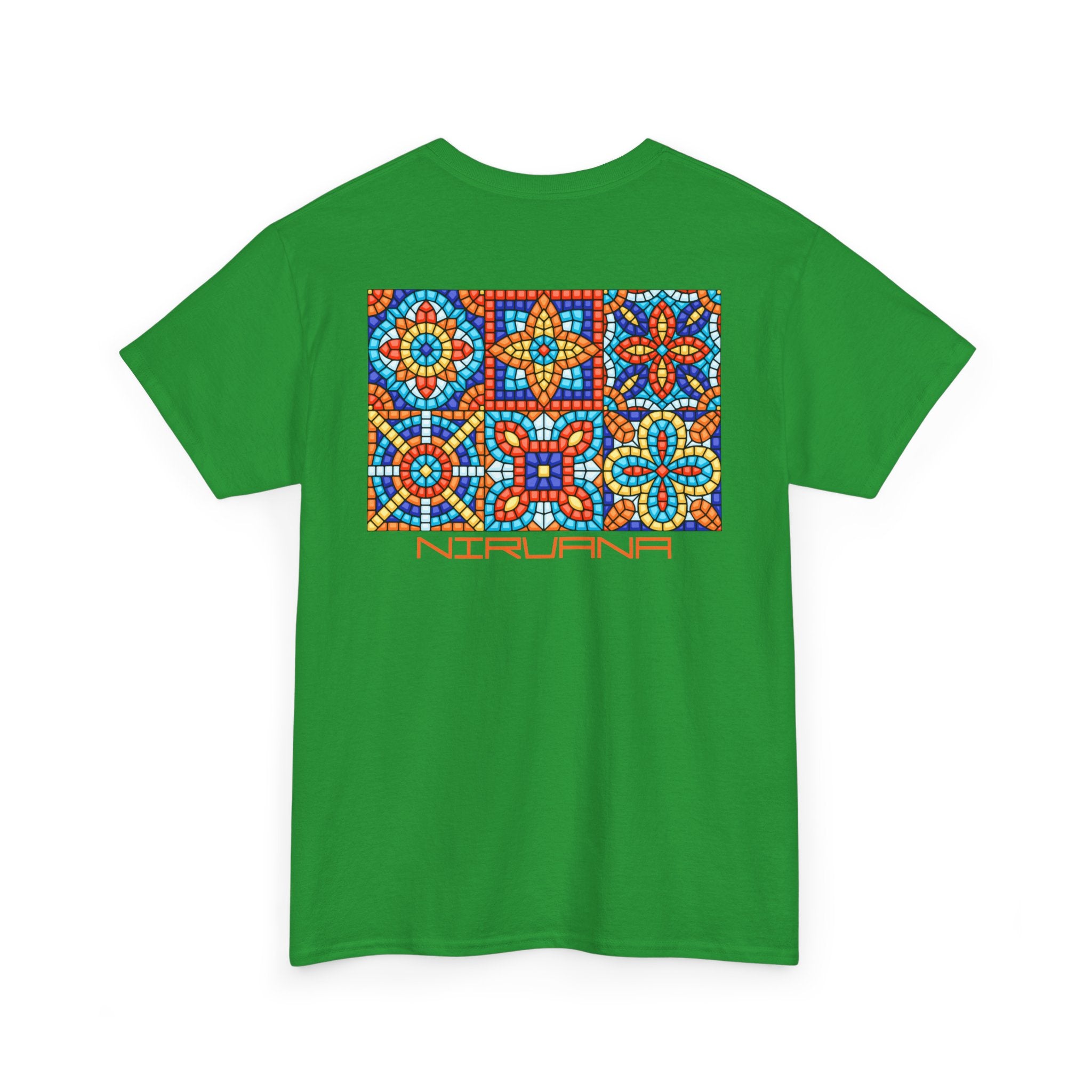 Colorful Mosaic Back Nirvana T-Shirt - Heat Mess