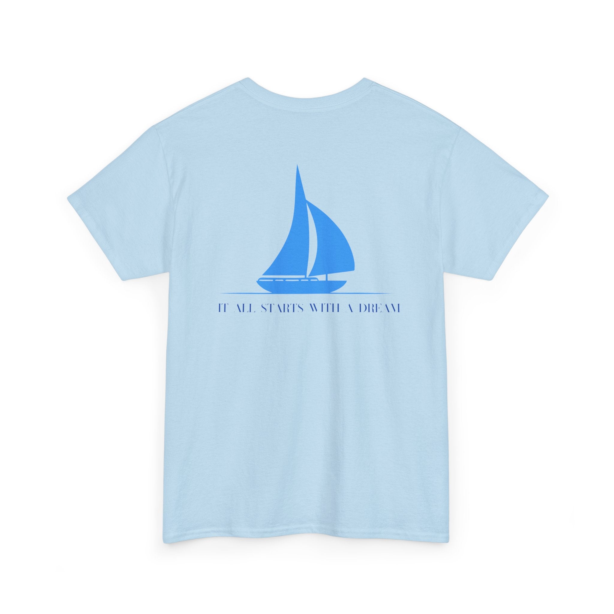 Sailboat 'It Was Always Quieter Out Here' T-Shirt - Heat Mess