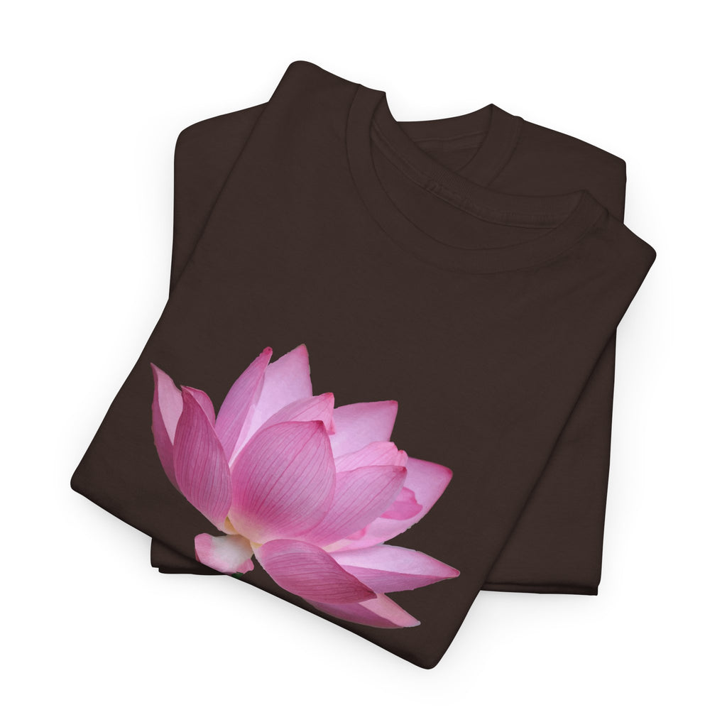 Pink Lotus Floral T-Shirt - Heat Mess