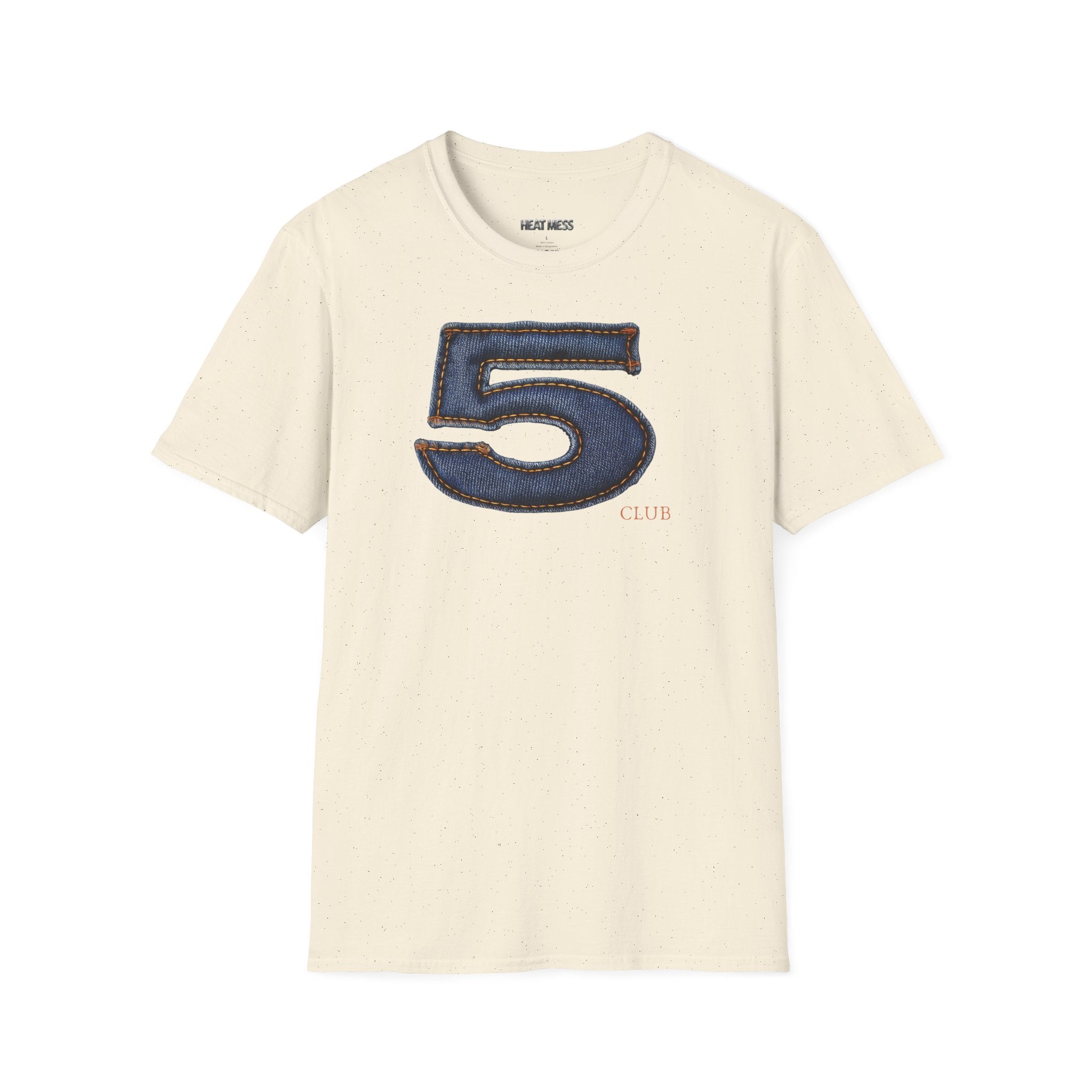 Number 5 Denim Chacha T-Shirt - Heat Mess