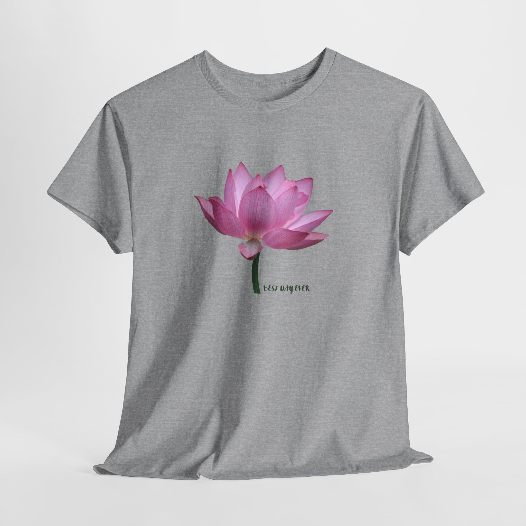 Pink Lotus Floral T-Shirt - Heat Mess