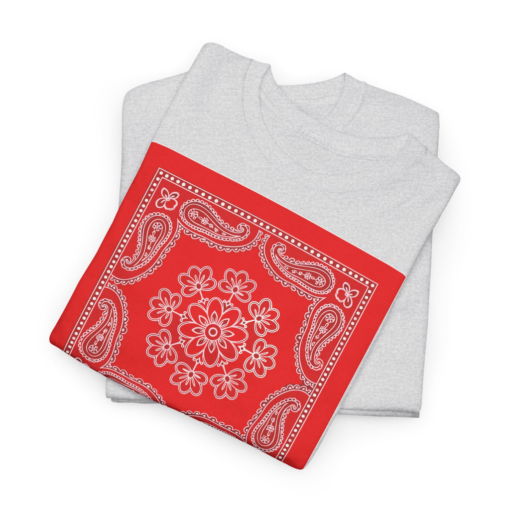 Red Bandana Square T-Shirt - Heat Mess