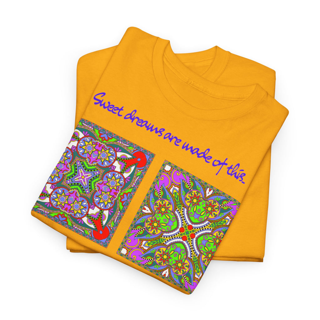 Patchwork "Sweet dreams are made of this" T-Shirt - Heat Mess