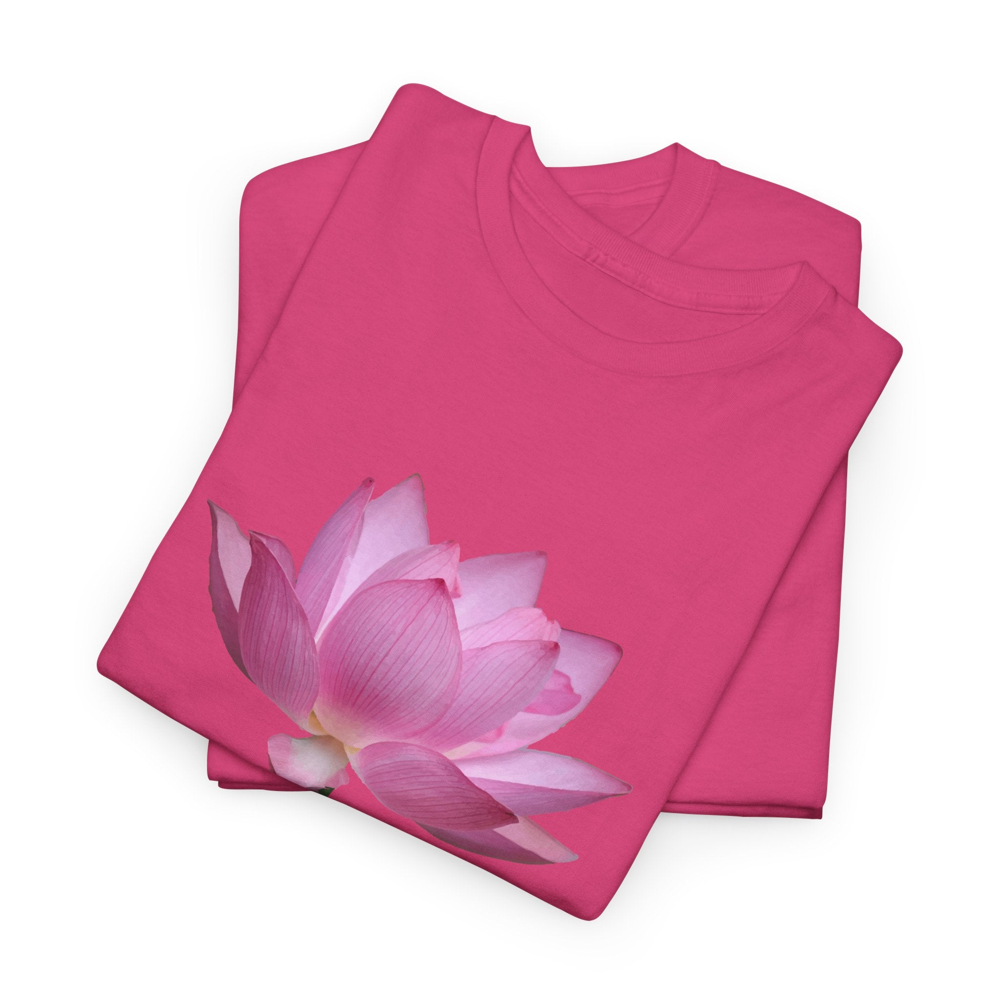 Pink Lotus Floral T-Shirt - Heat Mess