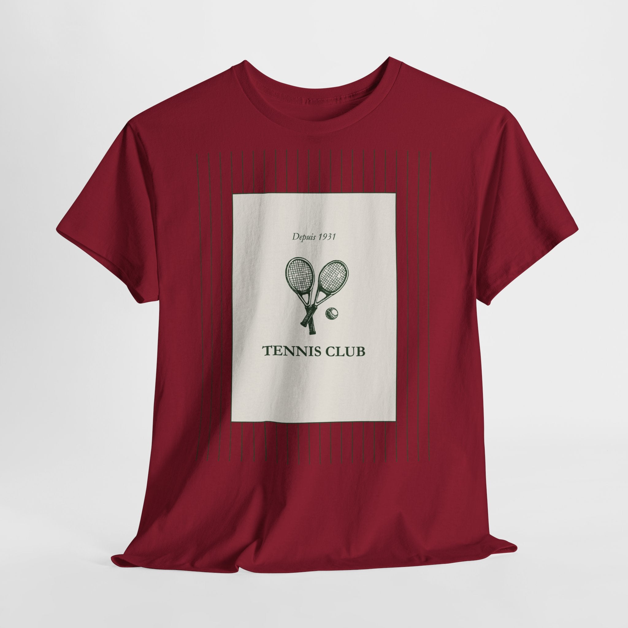 Tennis Club Racket T-Shirt - Heat Mess