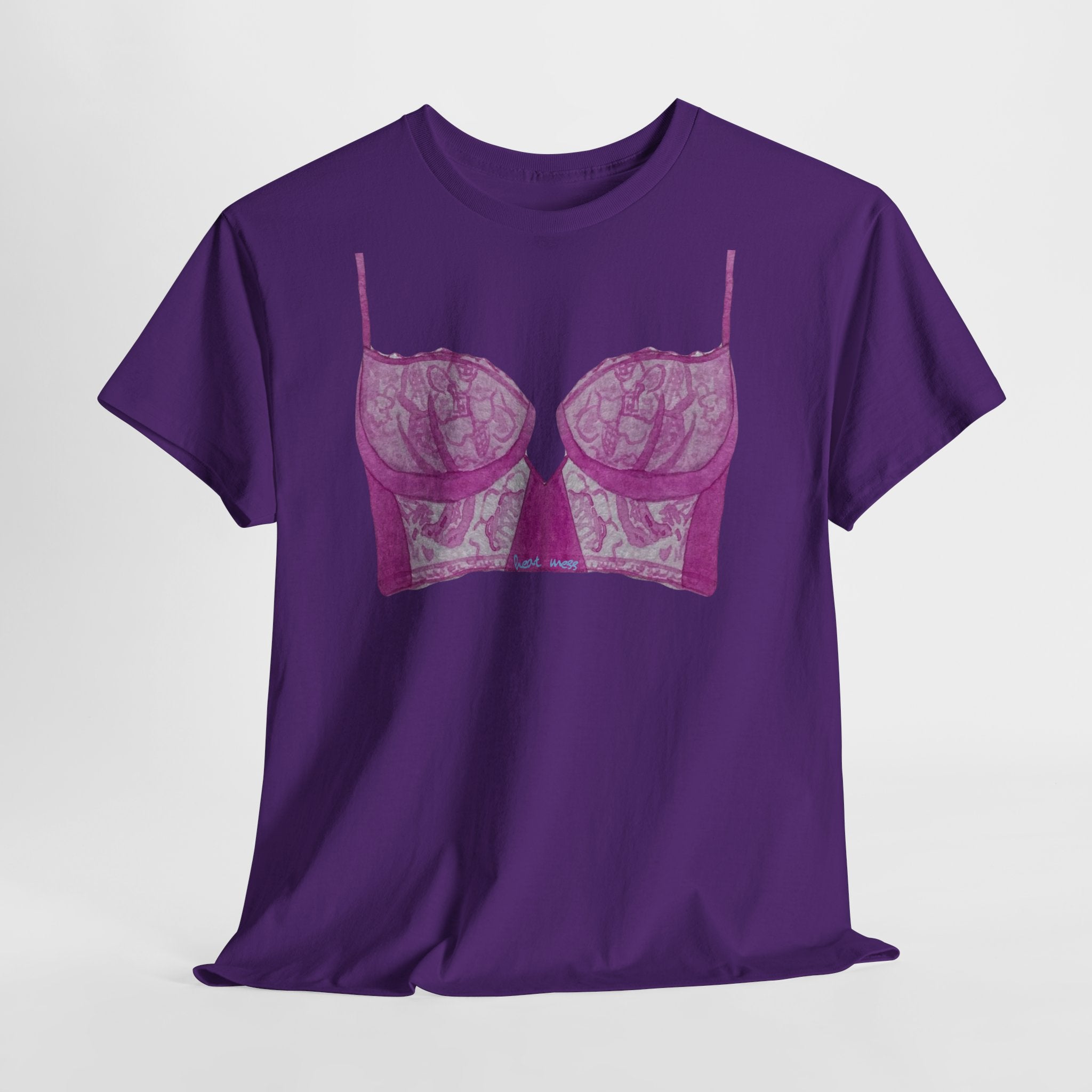 Lace Bralette T-Shirt - Heat Mess