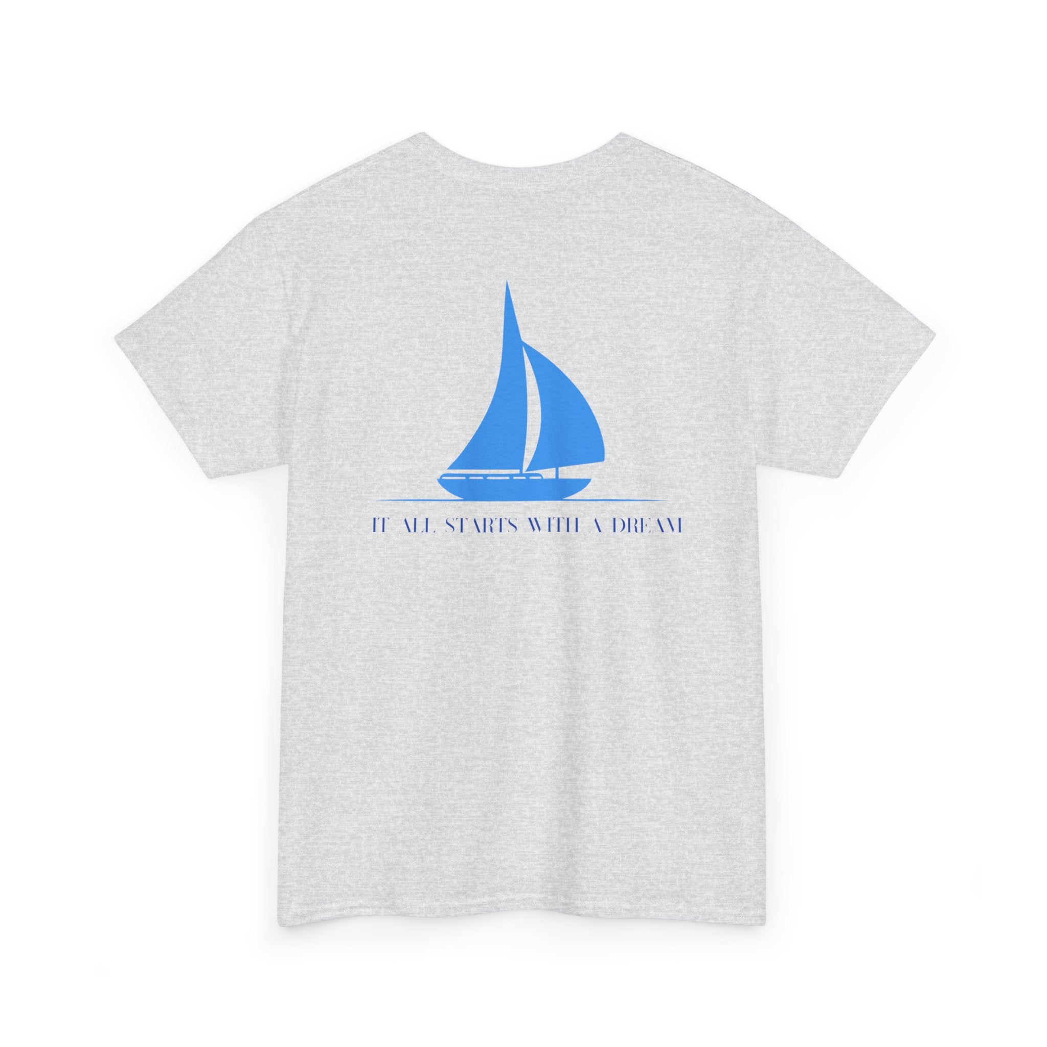 Sailboat 'It Was Always Quieter Out Here' T-Shirt - Heat Mess