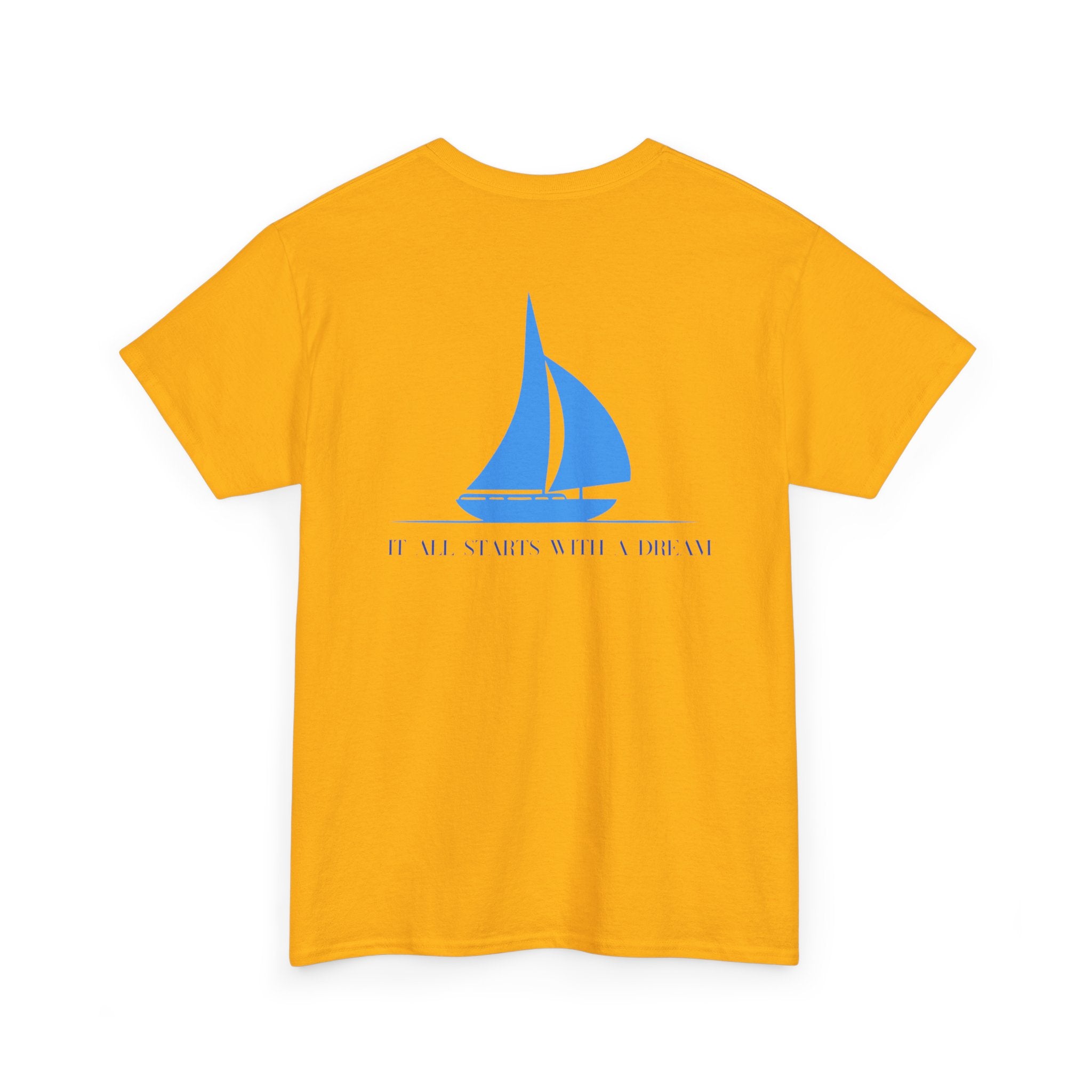Sailboat 'It Was Always Quieter Out Here' T-Shirt - Heat Mess