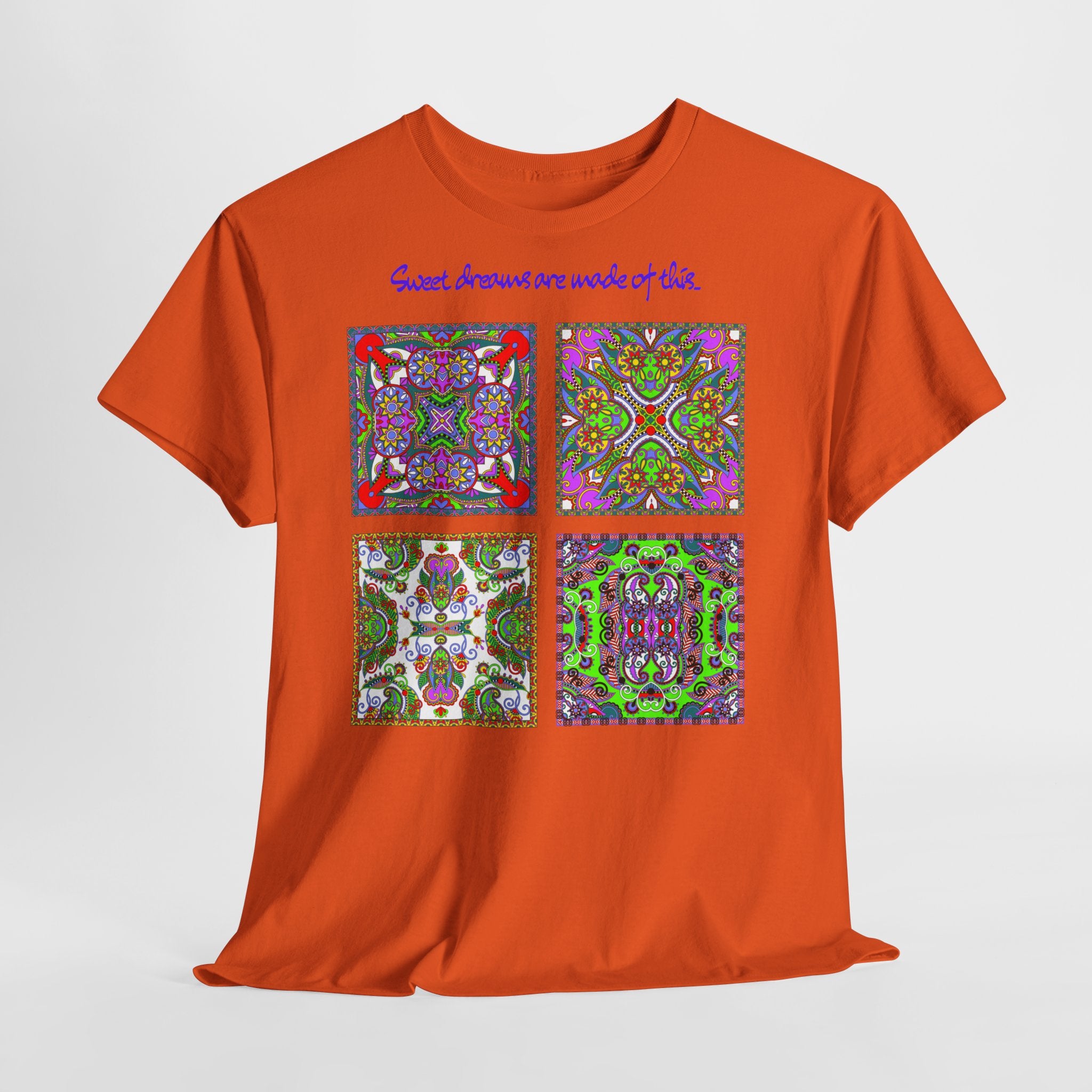 Patchwork "Sweet dreams are made of this" T-Shirt - Heat Mess