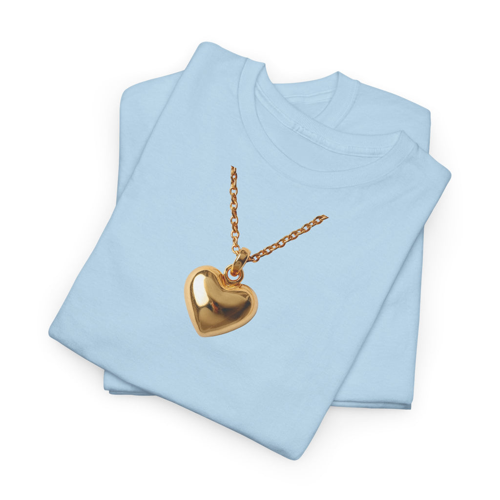 Gold Pendant Necklace T-Shirt - Heat Mess