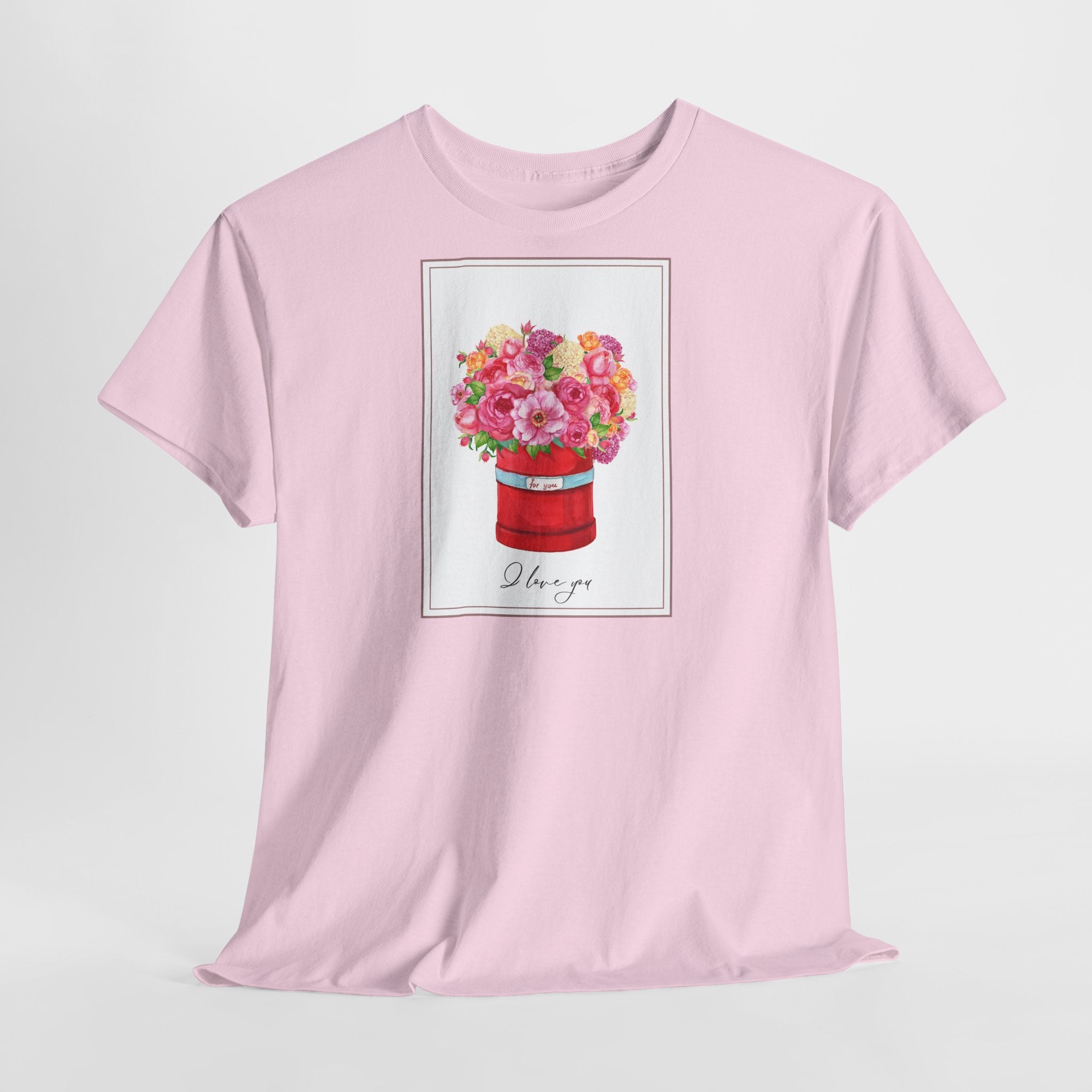 Love Floral I Love You T-Shirt - Heat Mess
