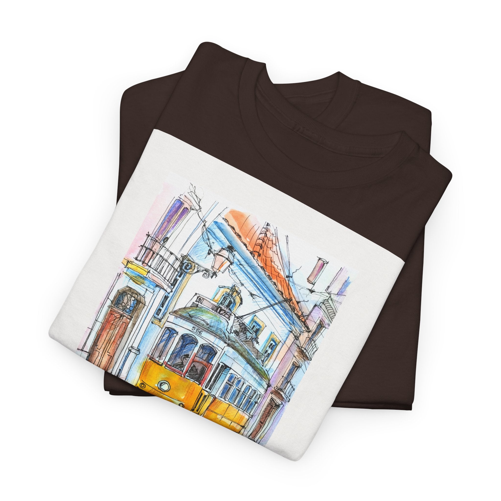 Lisbon Cable Car T-Shirt - Heat Mess