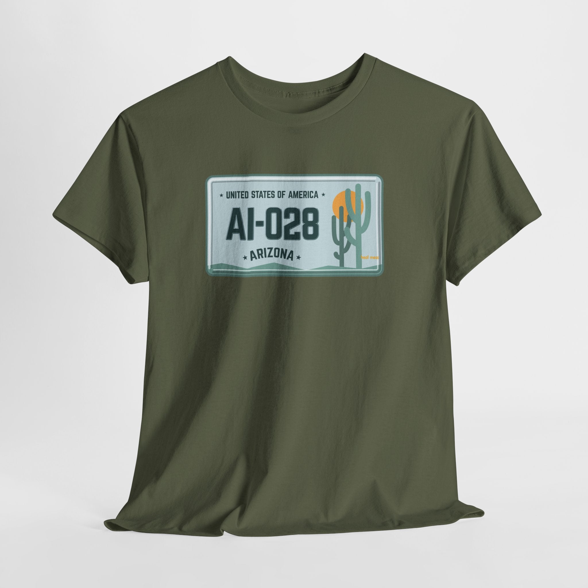 Arizona License Plate T‑Shirt - Heat Mess