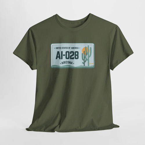 Arizona License Plate T‑Shirt - Heat Mess