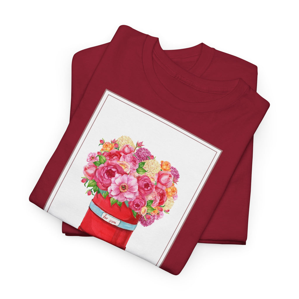 Love Floral I Love You T-Shirt - Heat Mess