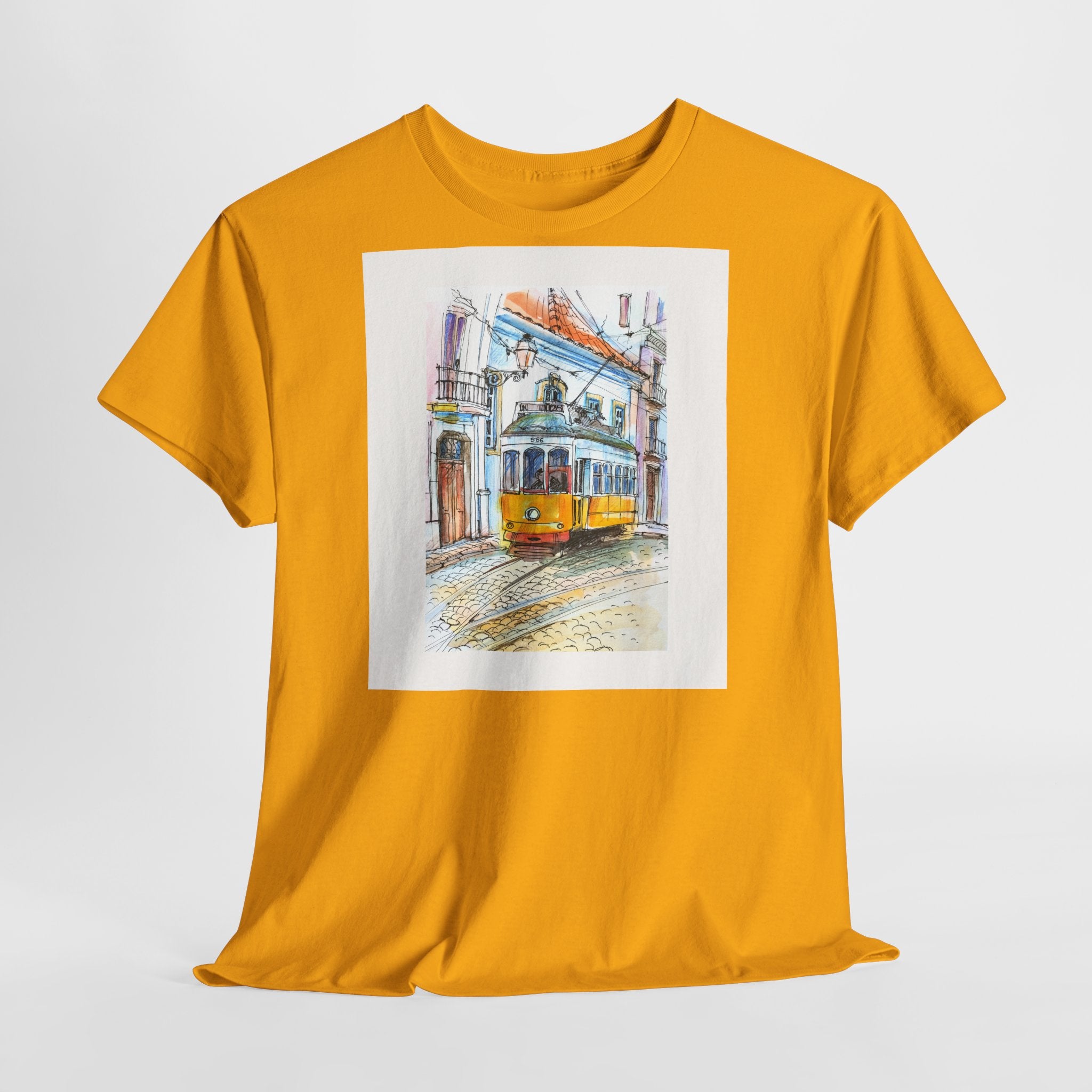 Lisbon Cable Car T-Shirt - Heat Mess