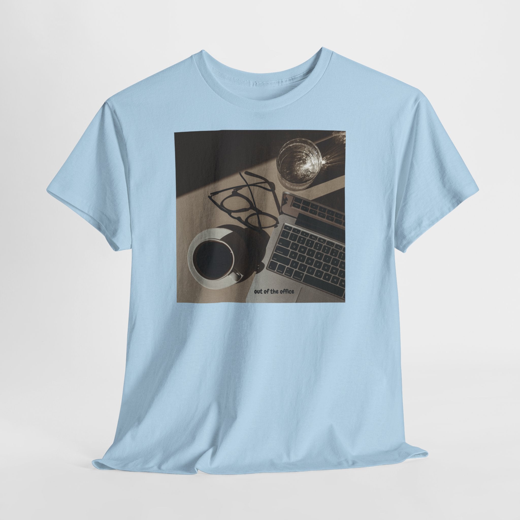 Coffee & Laptop T-Shirt - Heat Mess