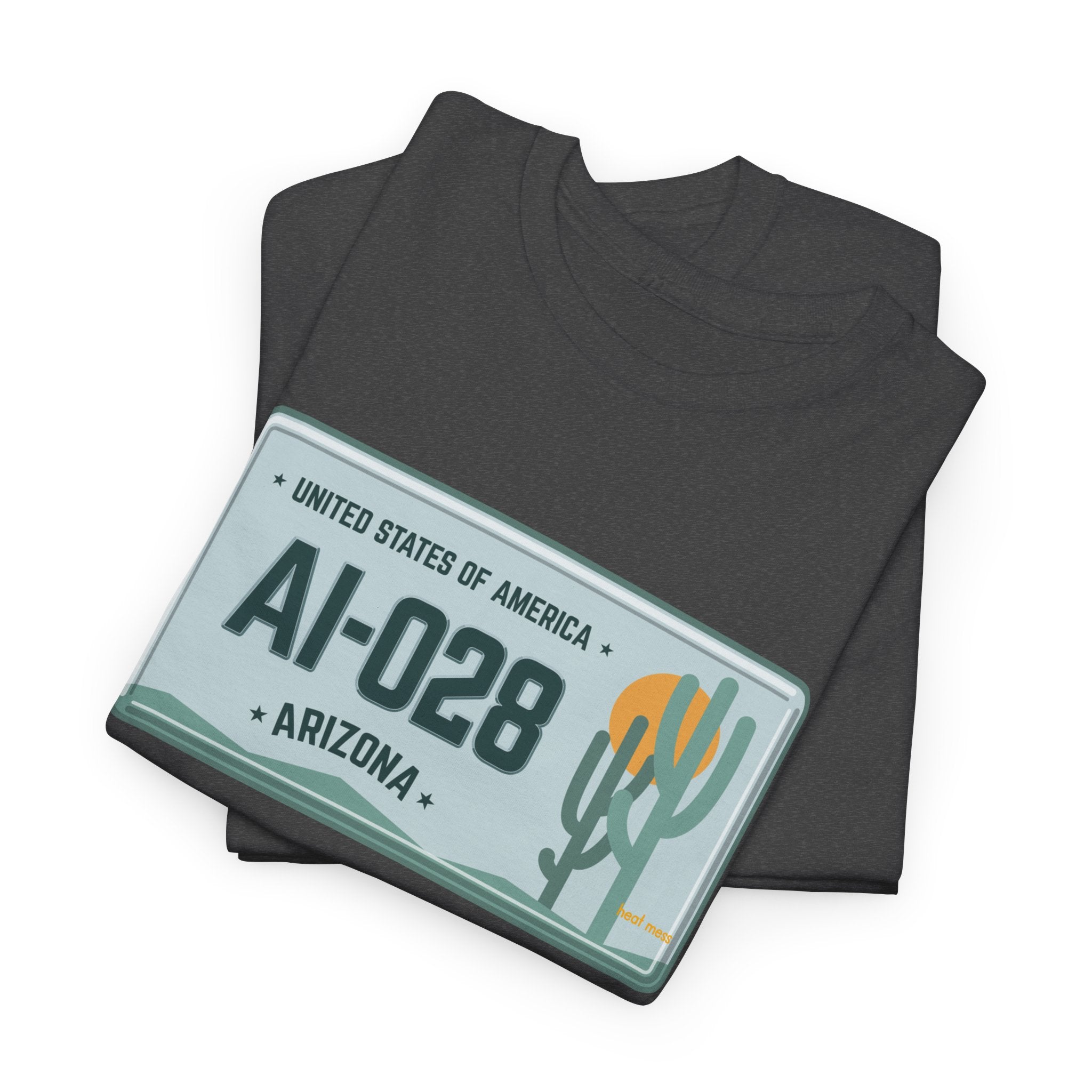 Arizona License Plate T‑Shirt - Heat Mess