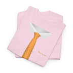 Orange Necktie & Collar Design T-Shirt - Heat Mess