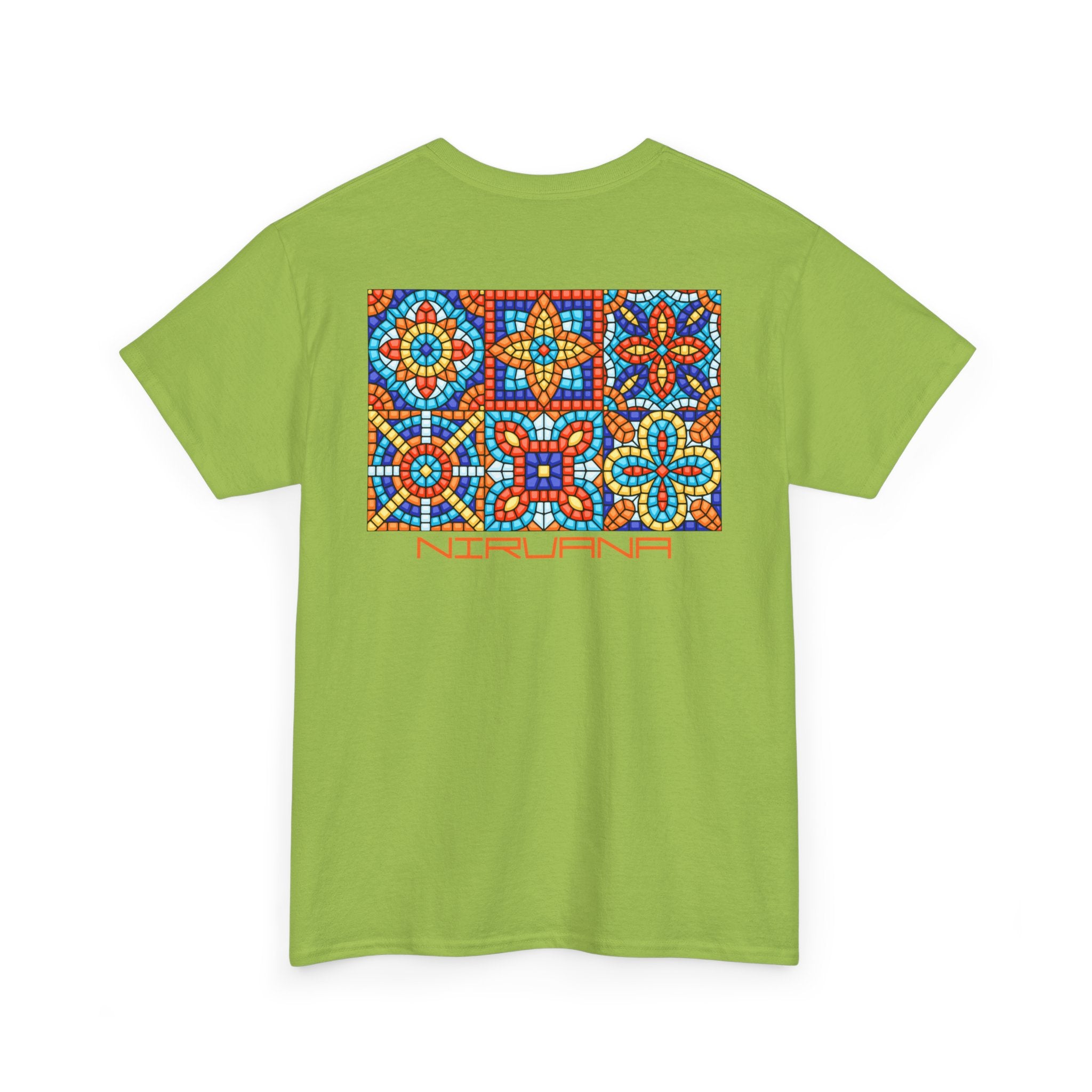 Colorful Mosaic Back Nirvana T-Shirt - Heat Mess