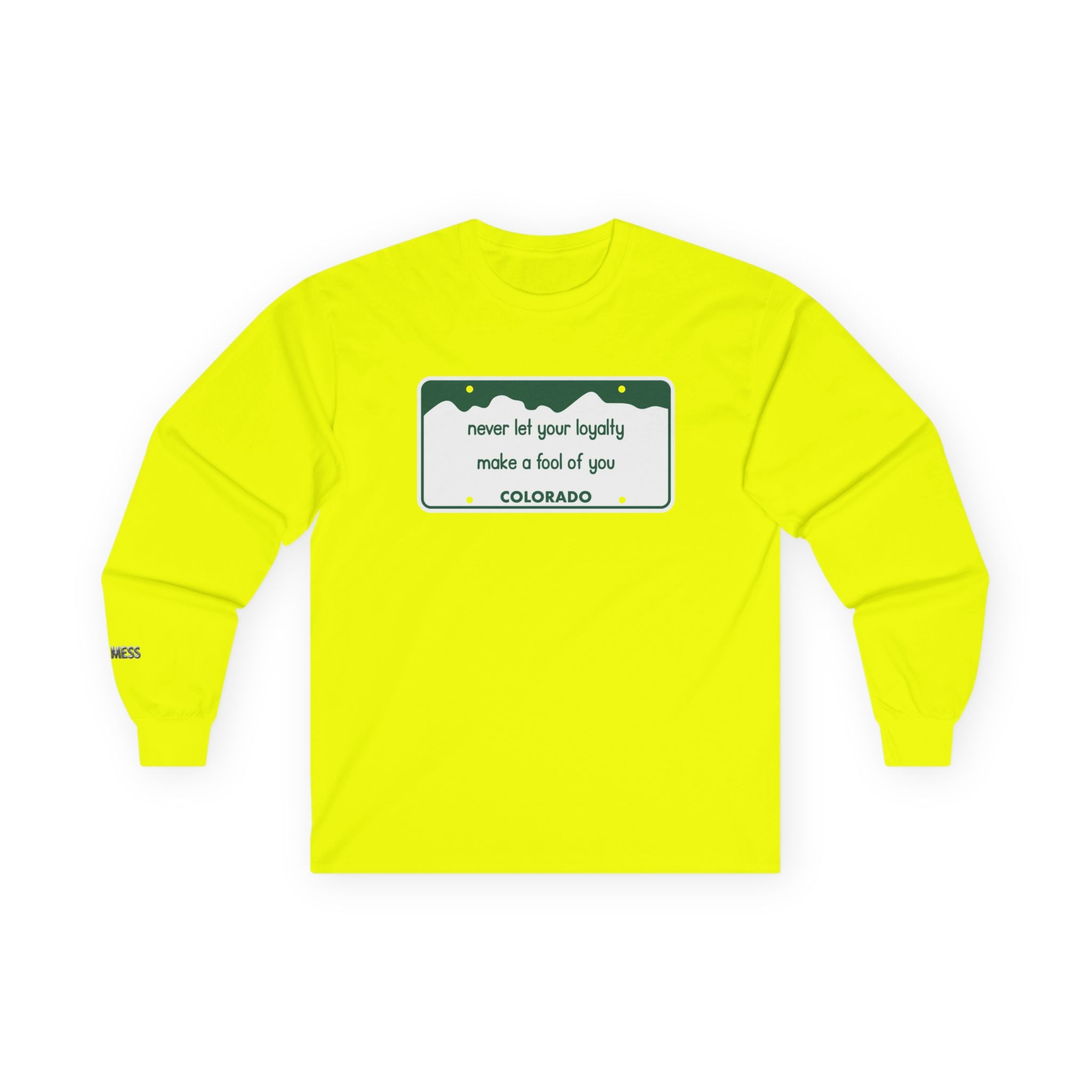 Colorado License Plate Long Sleeve T-Shirt - Heat Mess