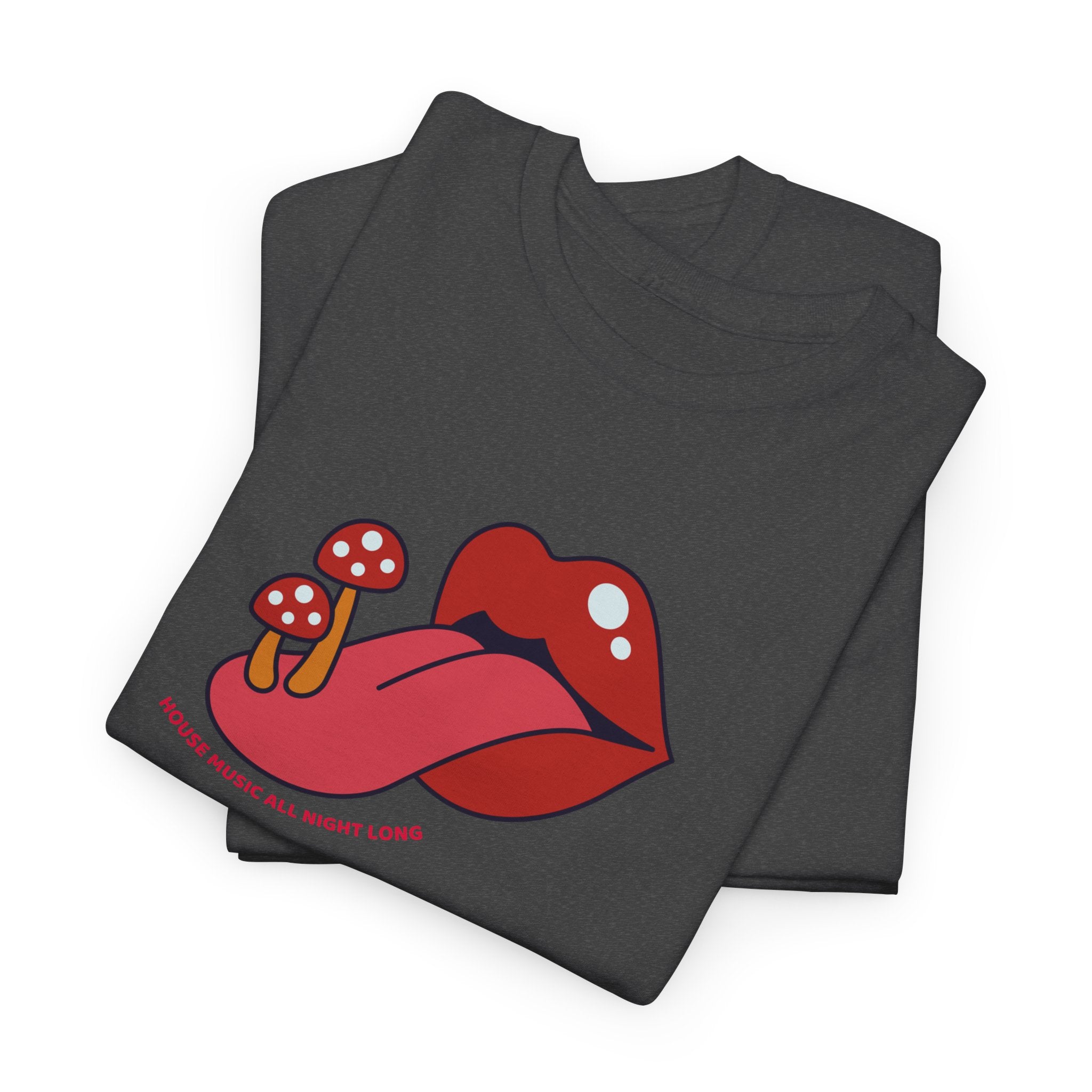 Red Lips & Mushroom Tongue T-Shirt