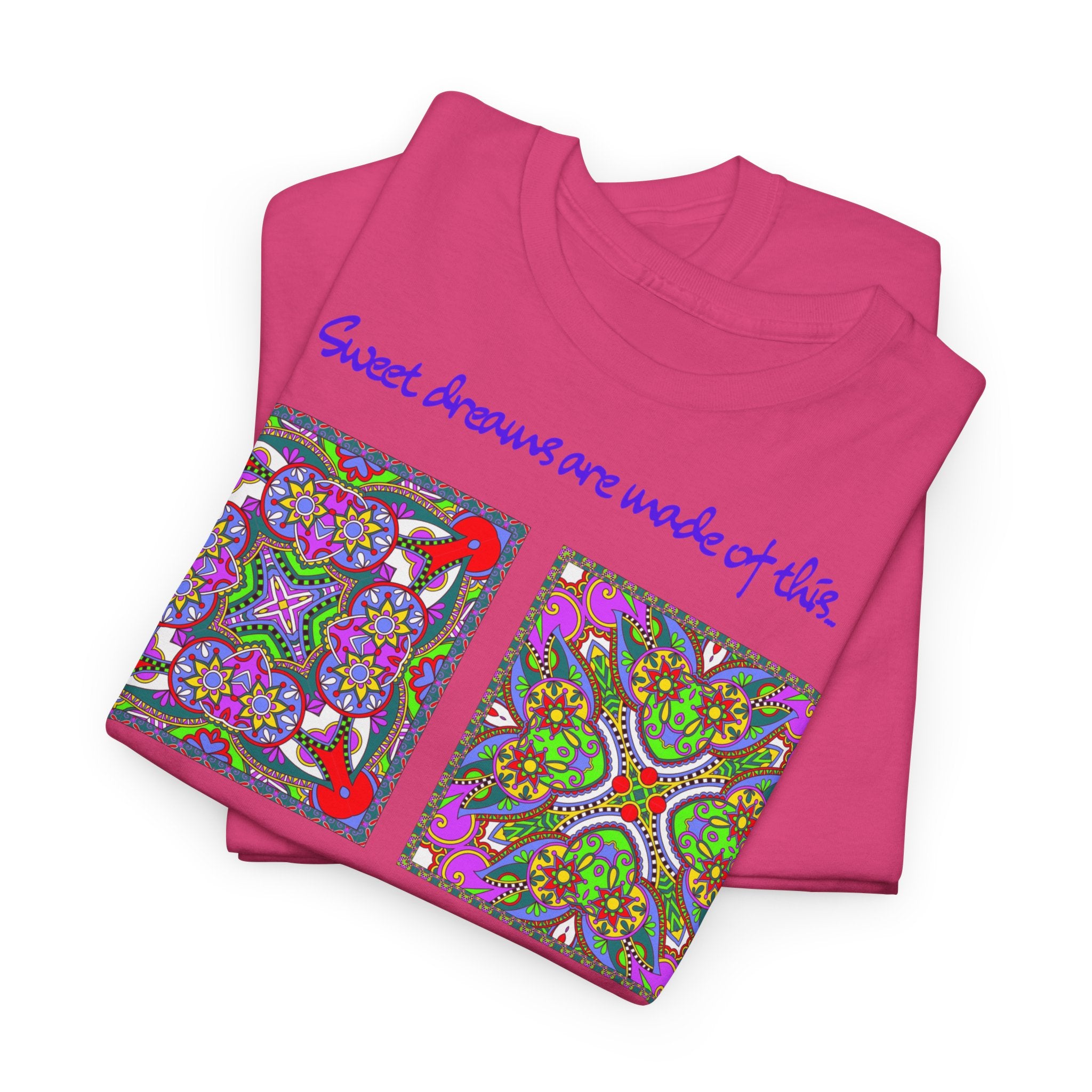 Patchwork "Sweet dreams are made of this" T-Shirt - Heat Mess