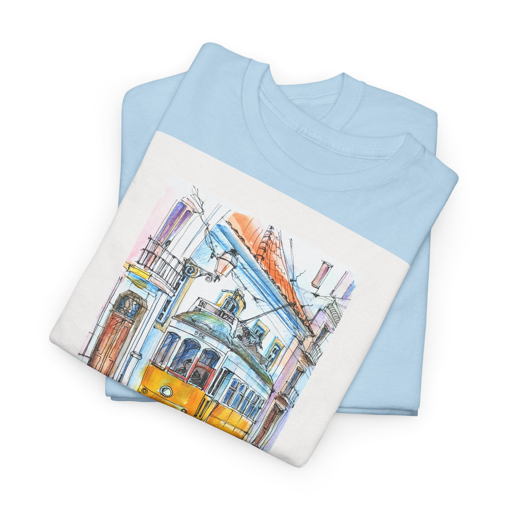 Lisbon Cable Car T-Shirt - Heat Mess