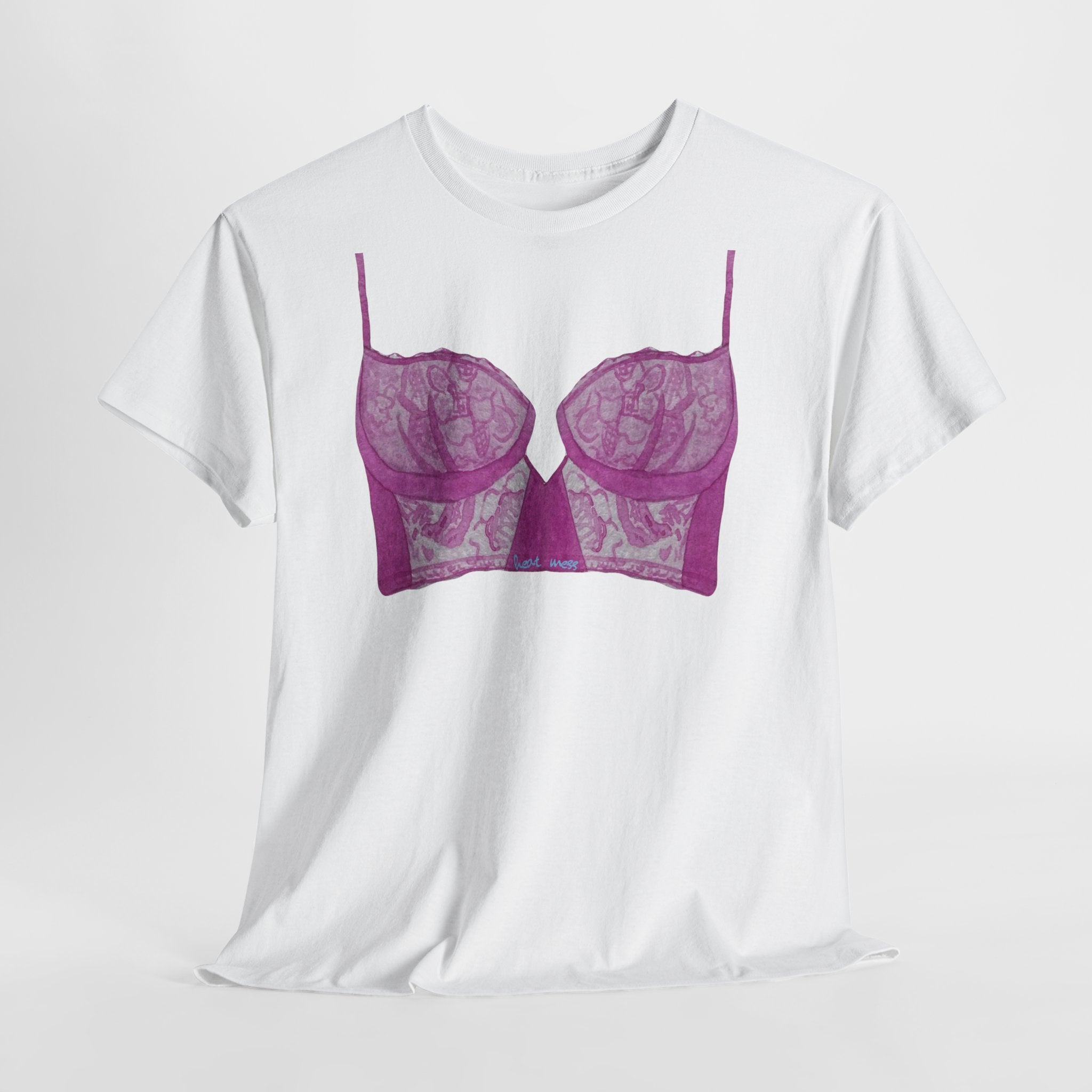 Lace Bralette T-Shirt - Heat Mess