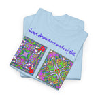 Patchwork "Sweet dreams are made of this" T-Shirt - Heat Mess