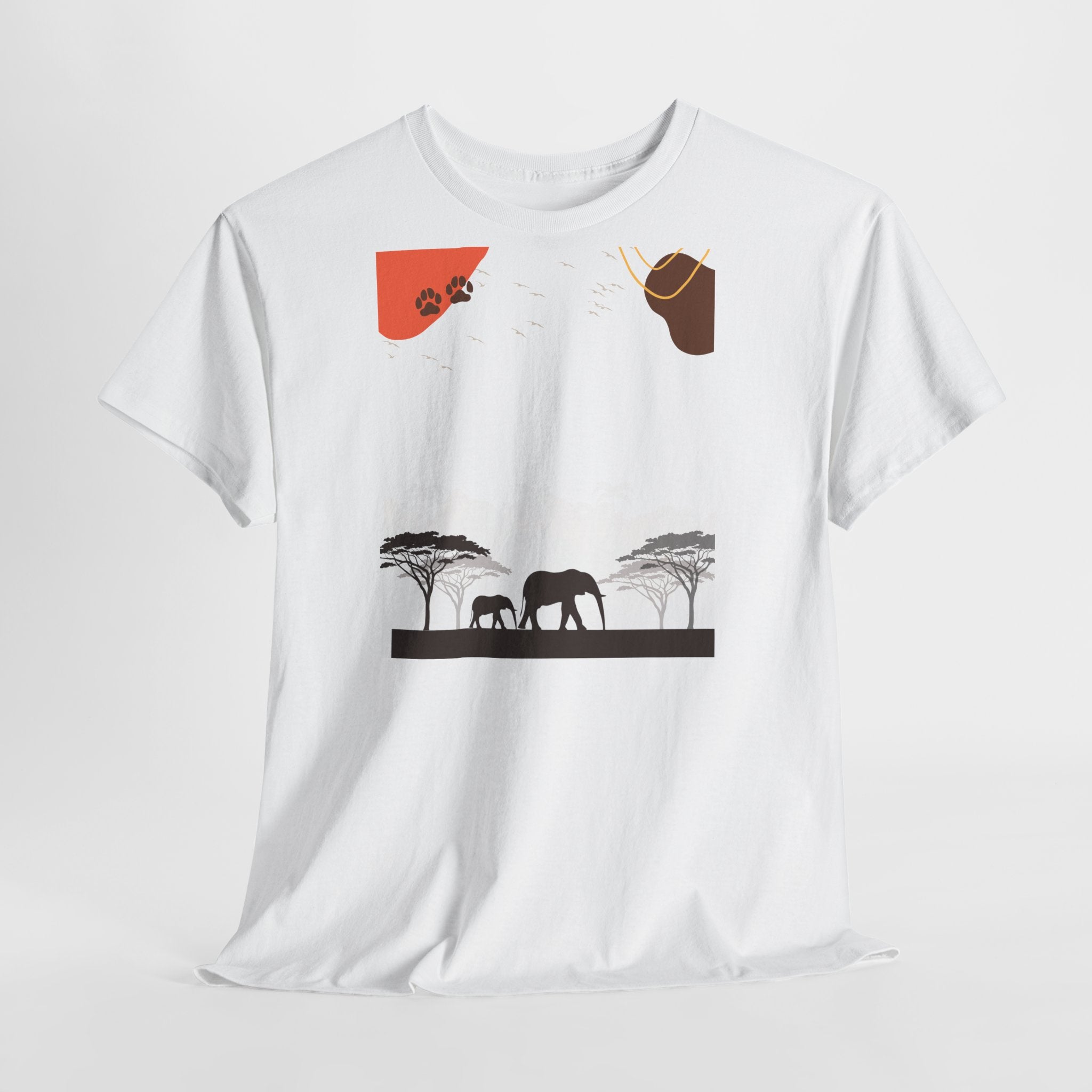 Elephant Safari T‑Shirt - Heat Mess