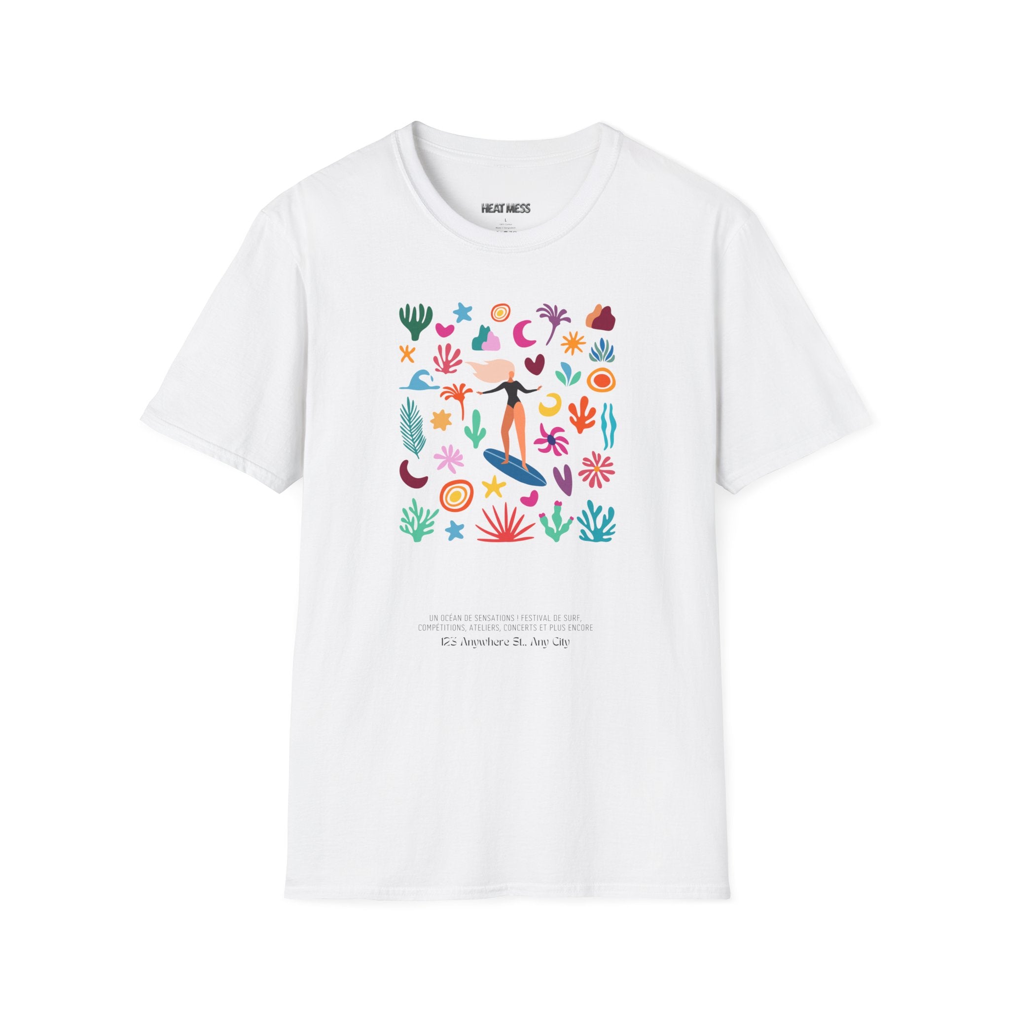 Tropical Surf Graphic Tee - Heat Mess