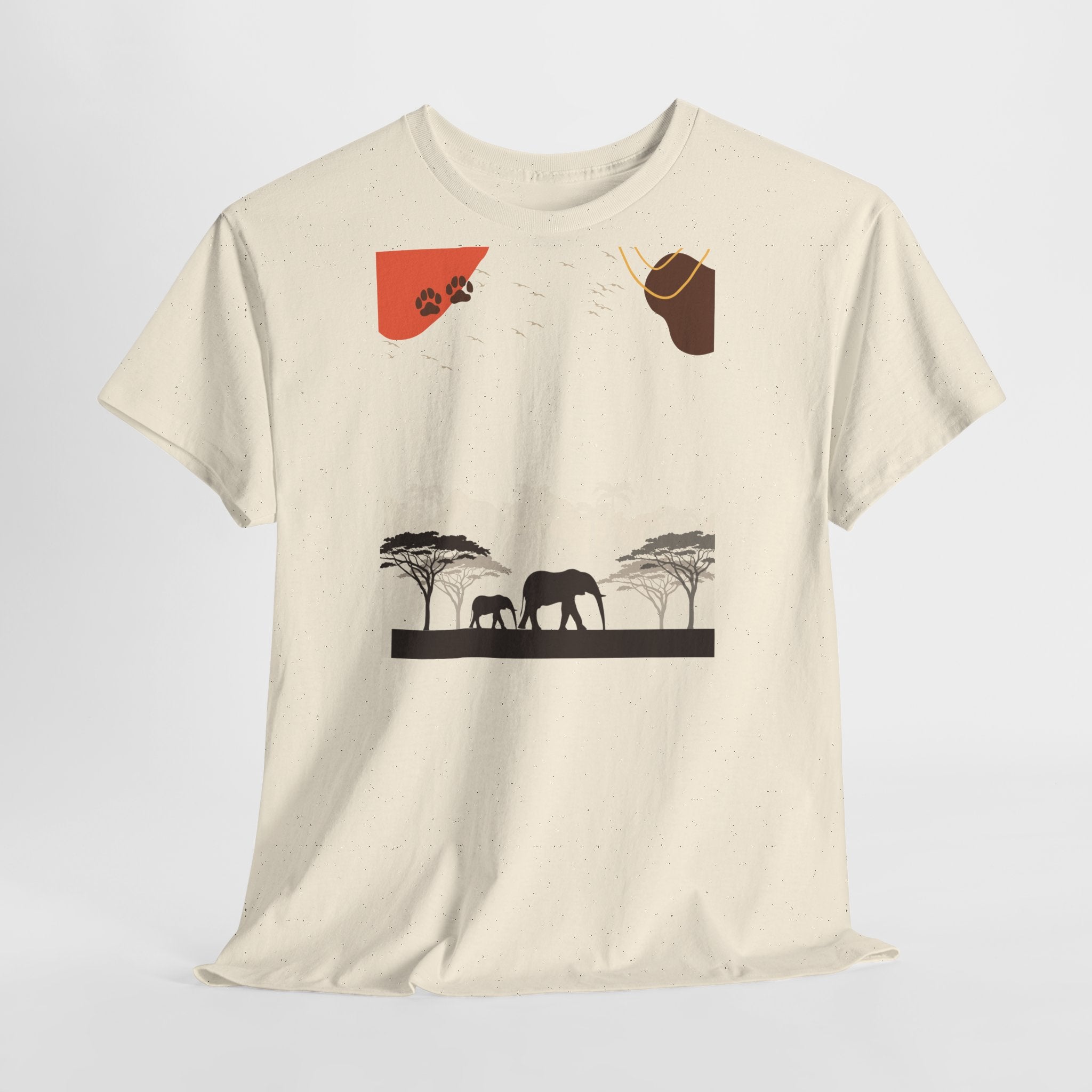 Elephant Safari T‑Shirt - Heat Mess